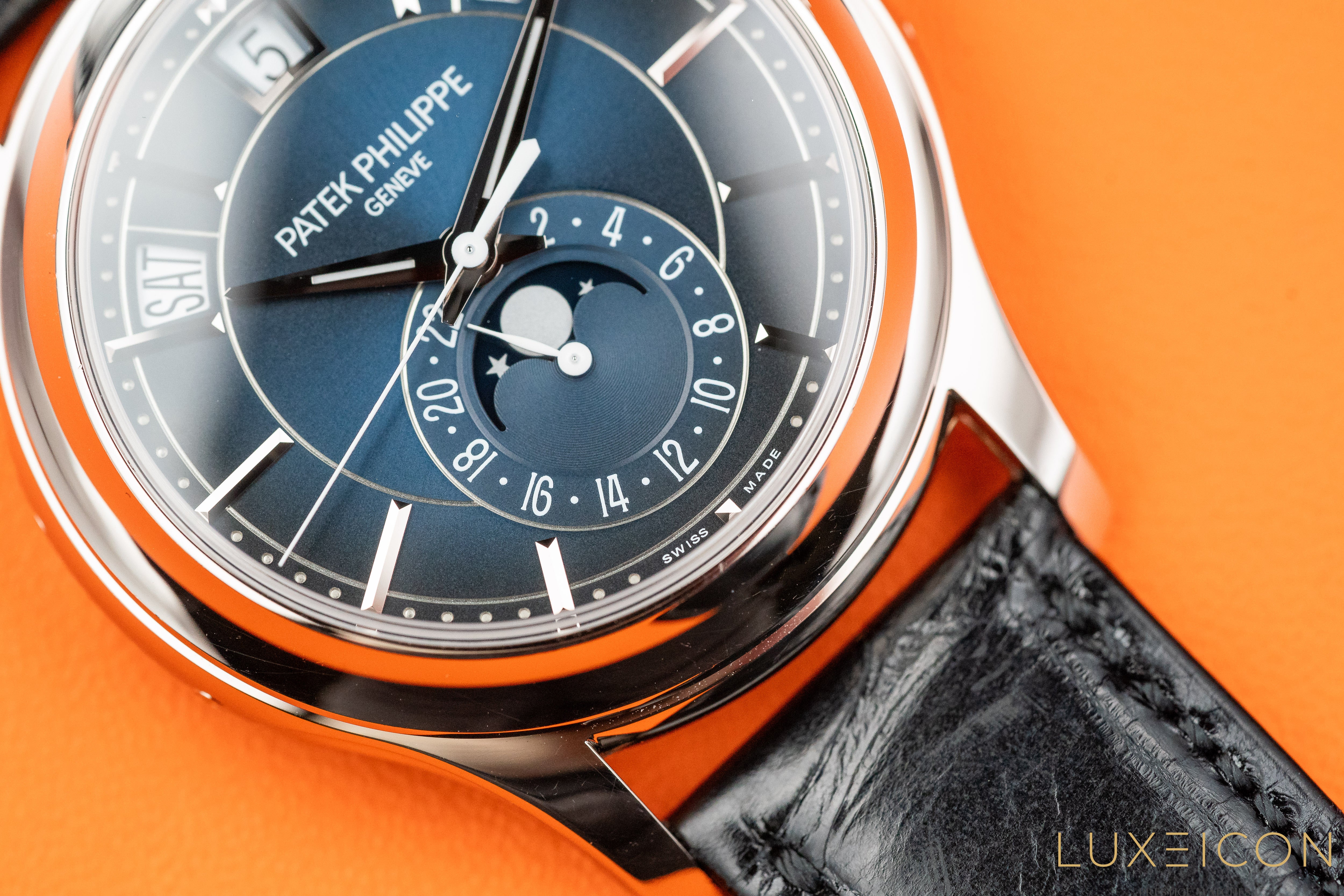 Patek Philippe Complications Annual Calendar Mondphase Ref. 5205G-013 Blue Dial 2023