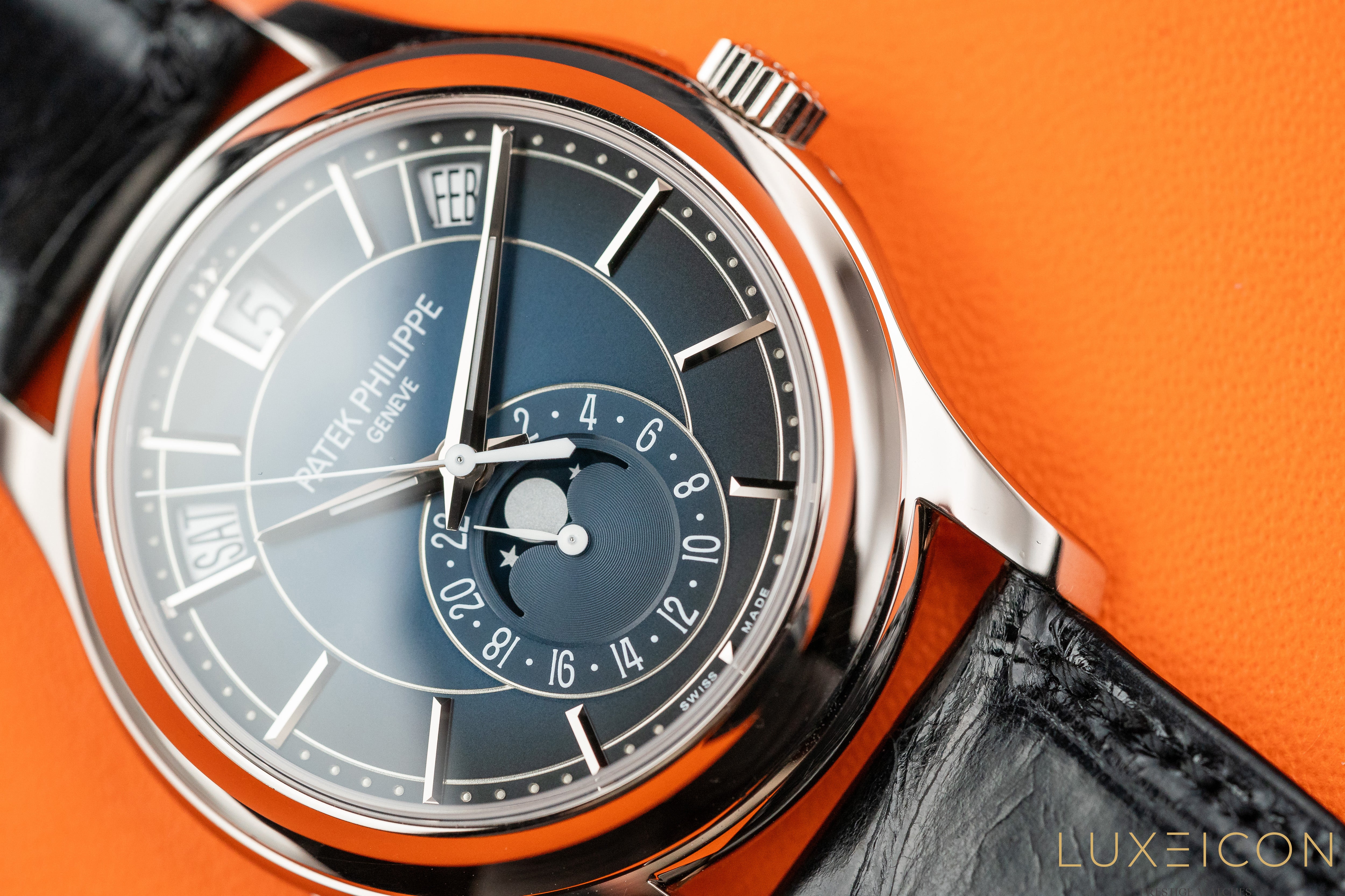 Patek Philippe Complications Annual Calendar Mondphase Ref. 5205G-013 Blue Dial 2023