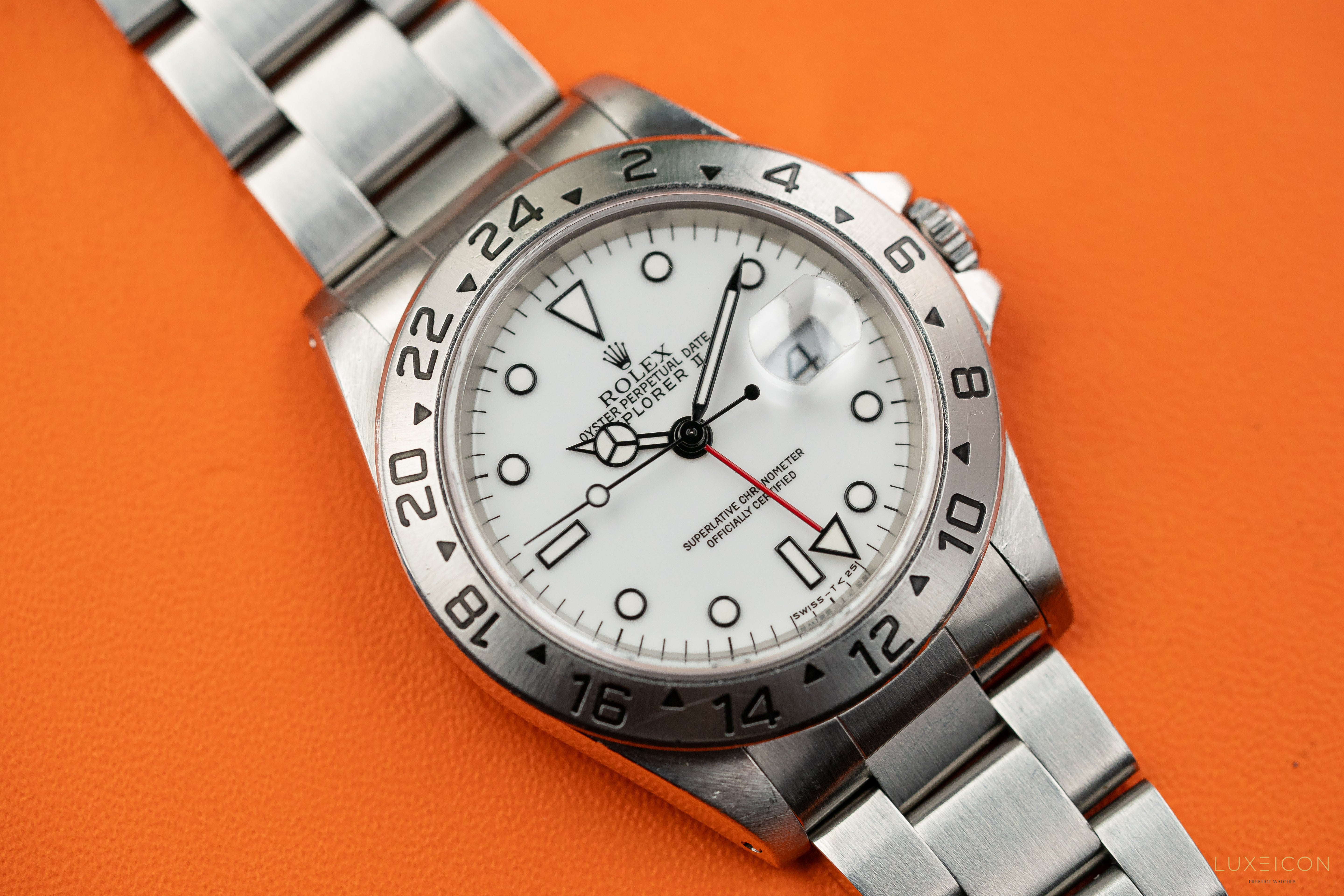 Rolex Explorer II 16570 40mm Stainless Steel White Polar Tritium