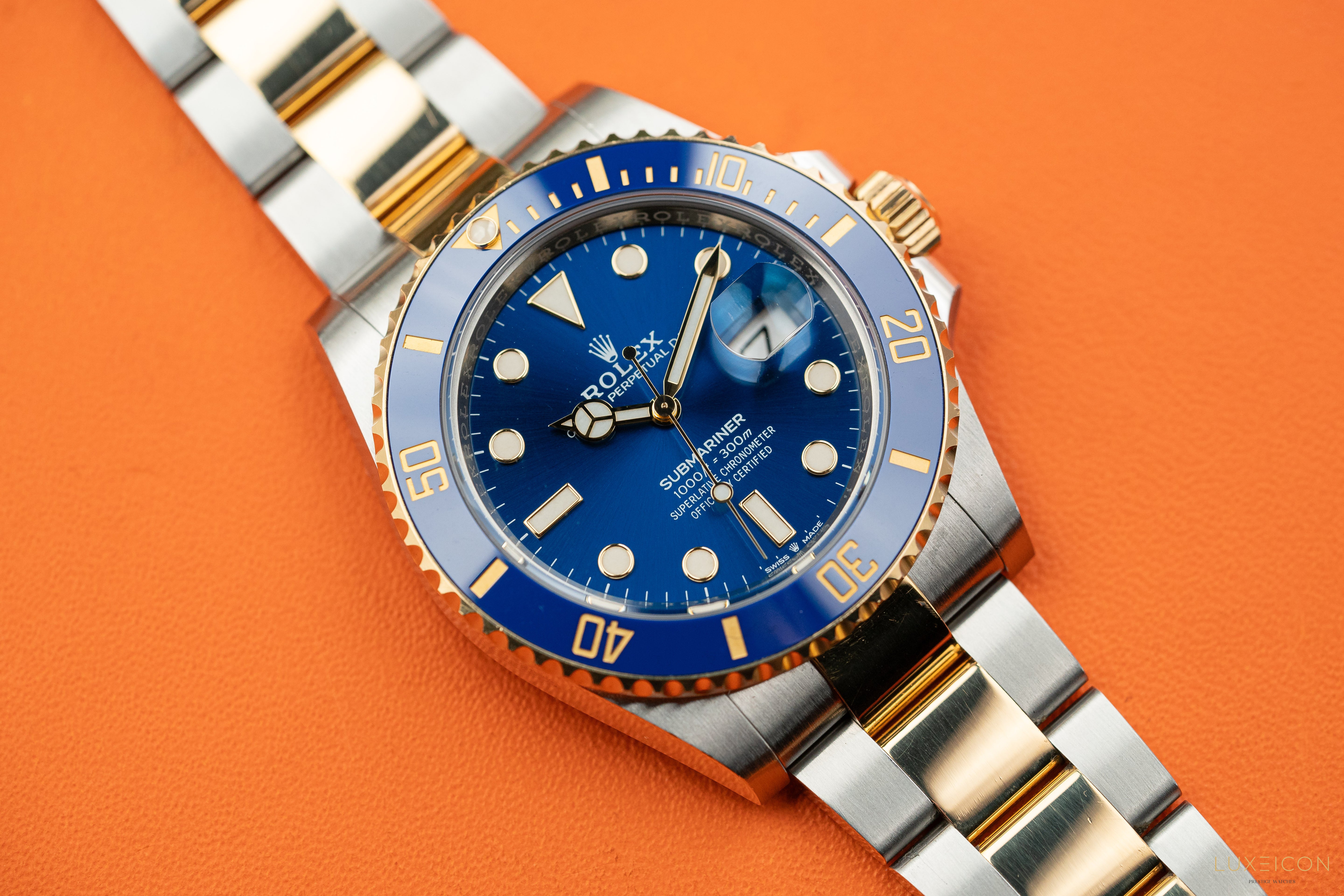 Rolex Submariner Date 41mm Blue Dial 18ct Gold Steel 126613LB