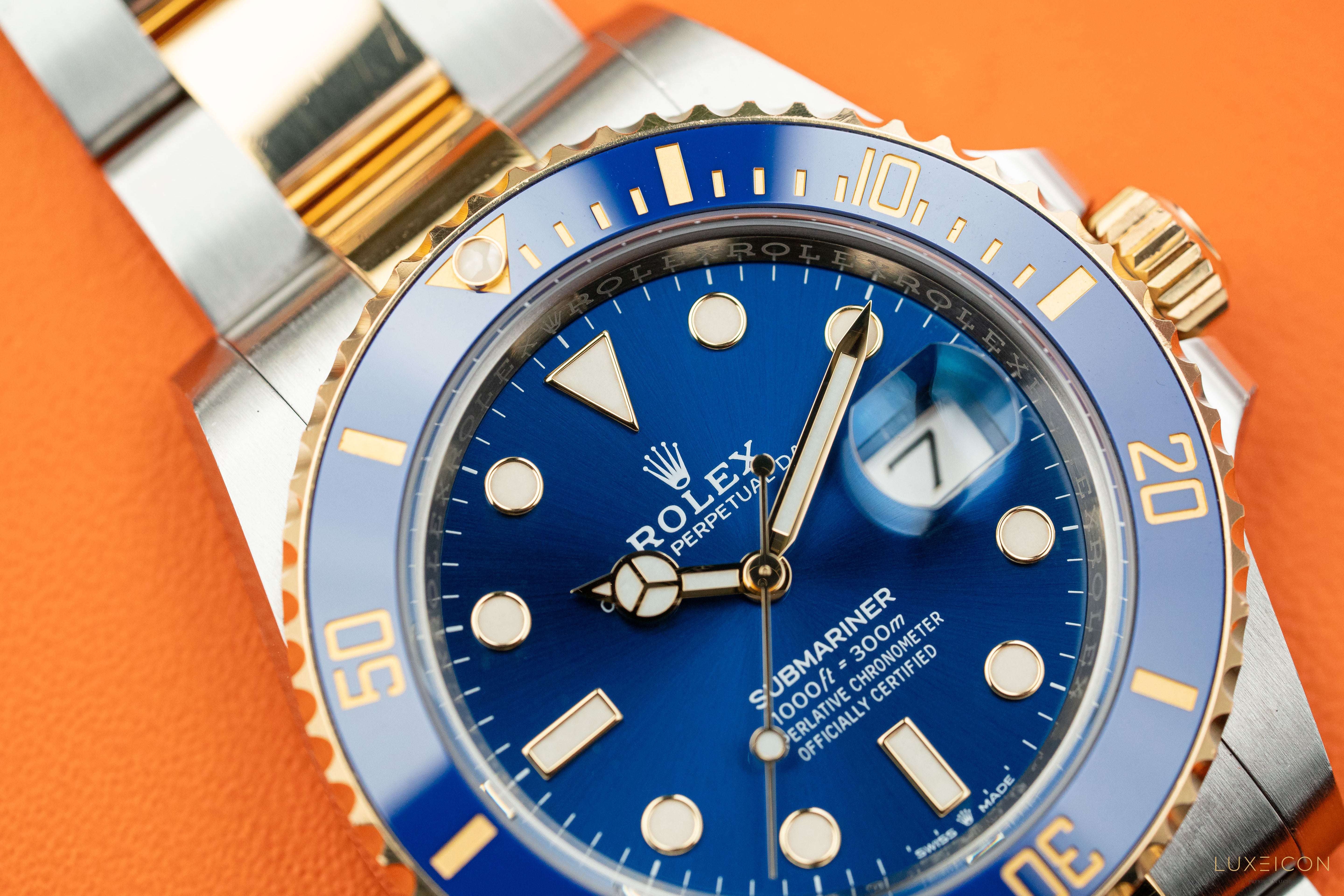 Rolex Submariner Date 41mm Blue Dial 18ct Gold Steel 126613LB