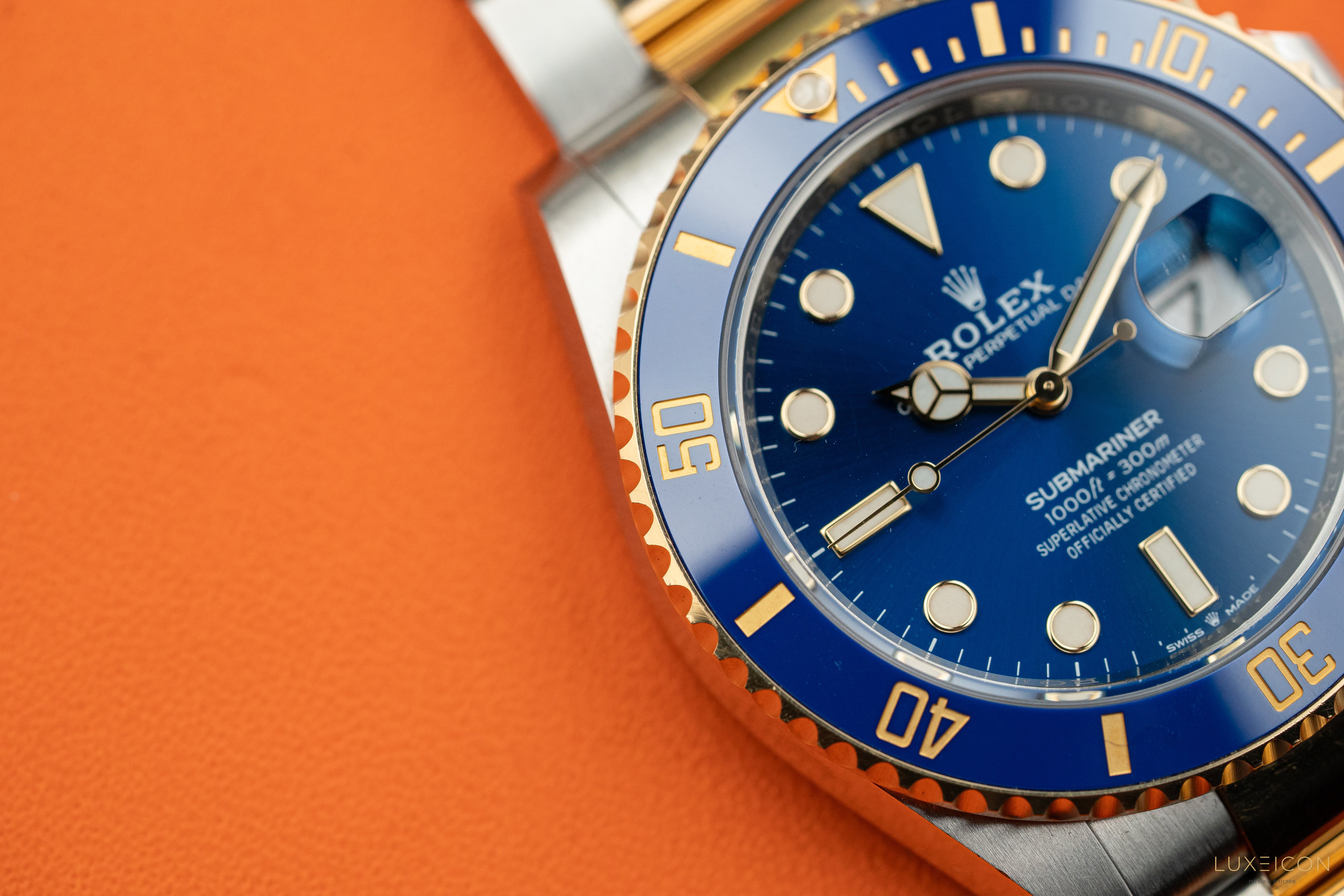 Rolex Submariner Date 41mm Blue Dial 18ct Gold Steel 126613LB