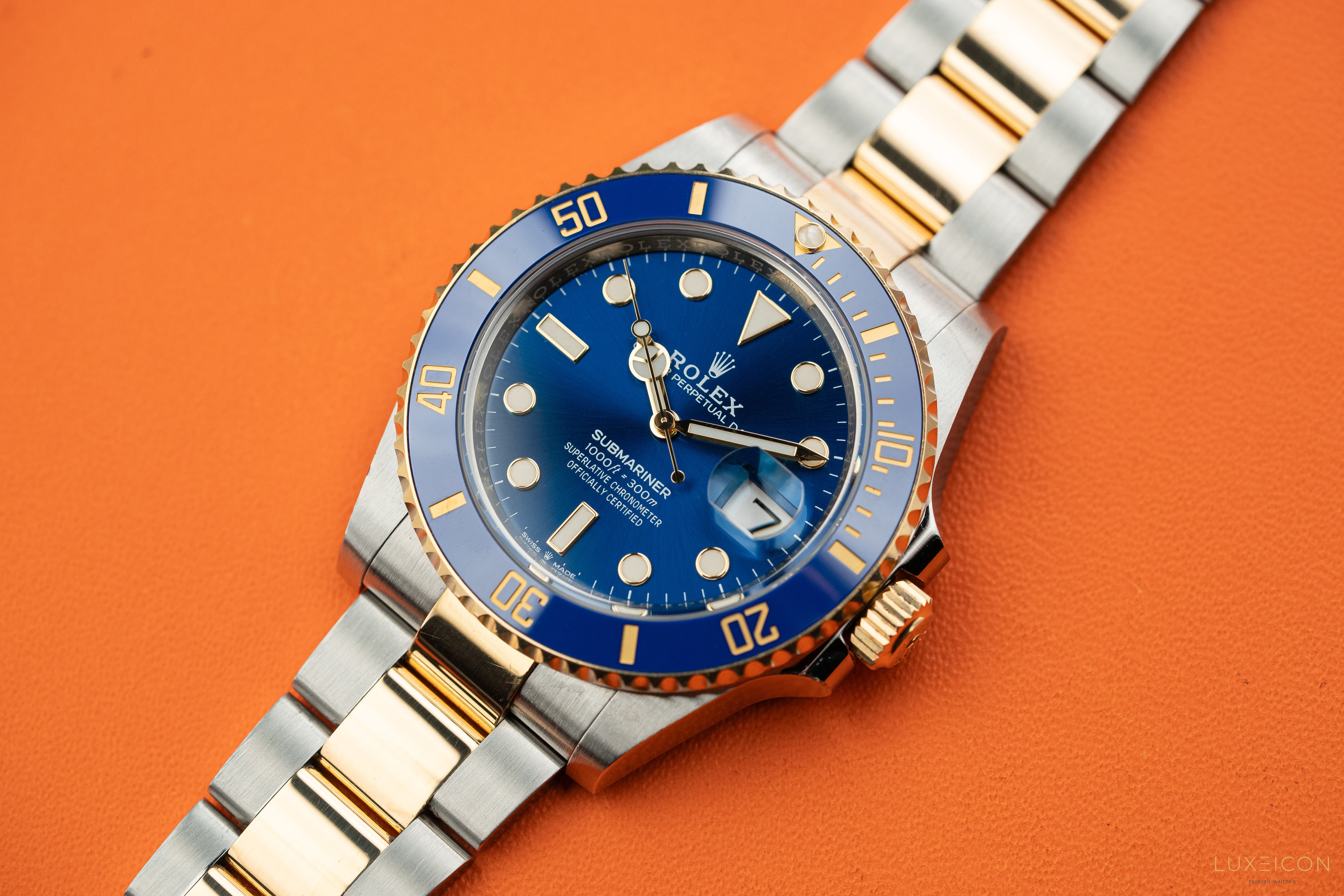 Rolex Submariner Date 41mm Blue Dial 18ct Gold Steel 126613LB