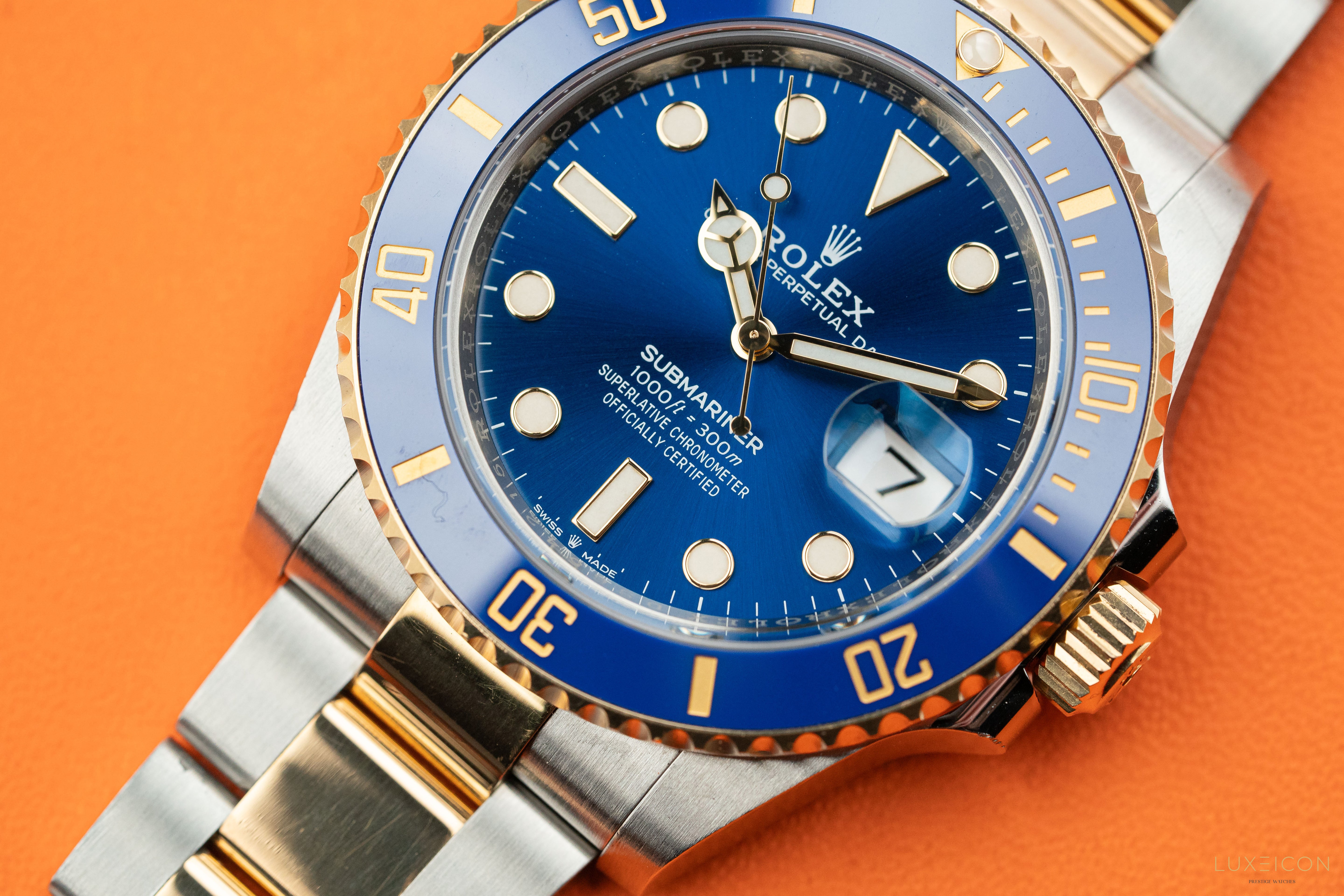 Rolex Submariner Date 41mm Blue Dial 18ct Gold Steel 126613LB