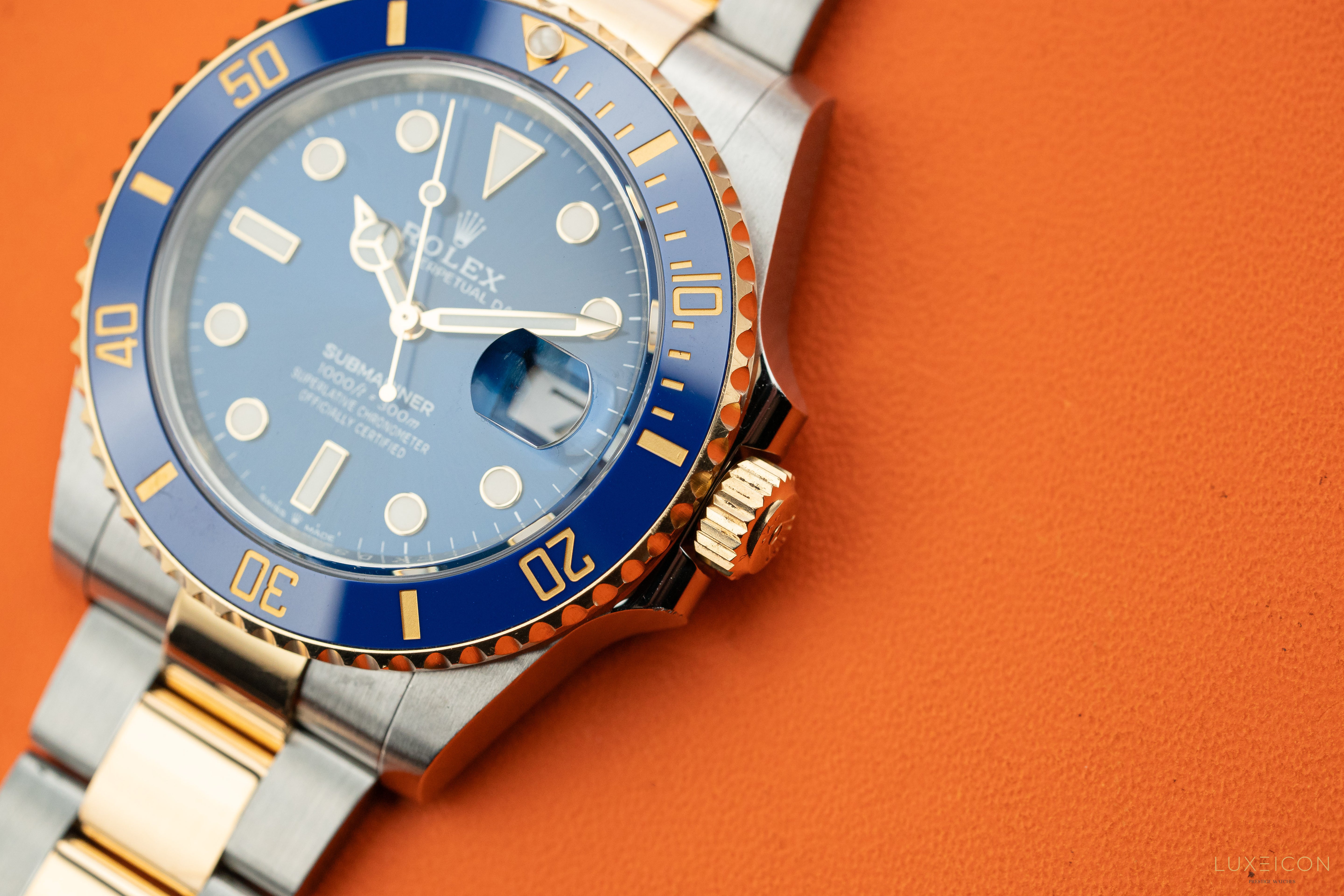 Rolex Submariner Date 41mm Blue Dial 18ct Gold Steel 126613LB