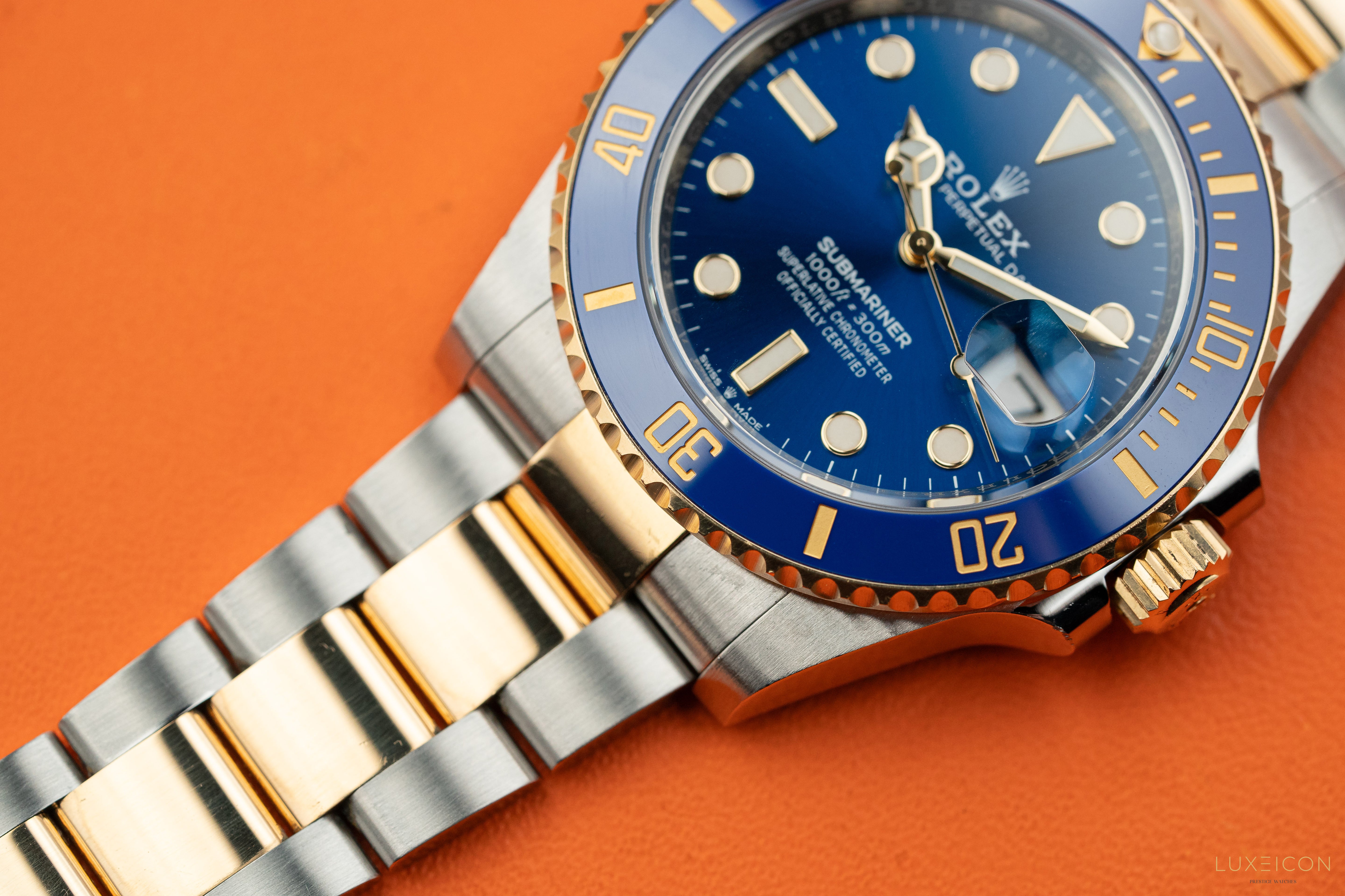 Rolex Submariner Date 41mm Blue Dial 18ct Gold Steel 126613LB