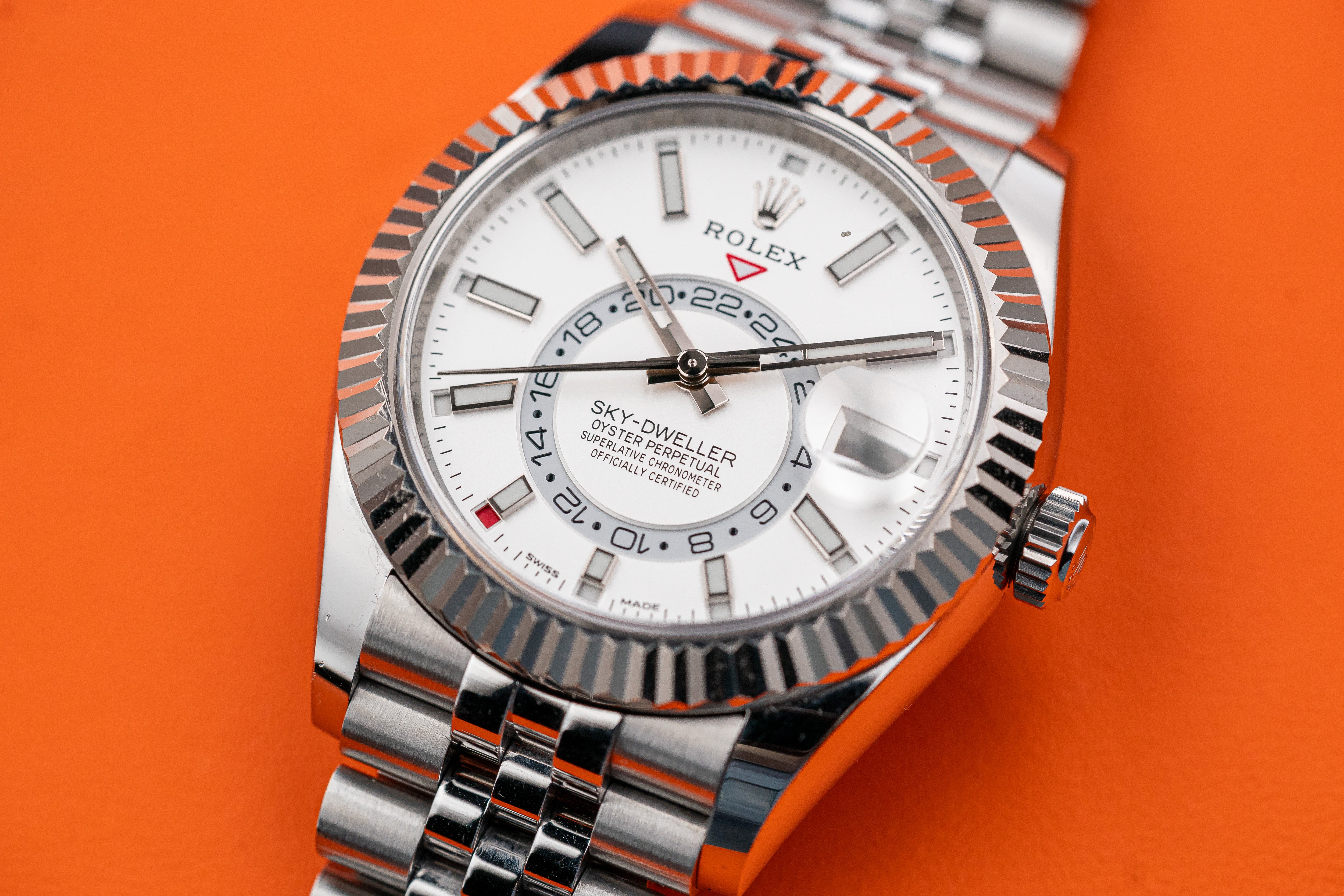 Rolex Sky-Dweller Stainless Steel 326934 42mm White Dial Jubilee