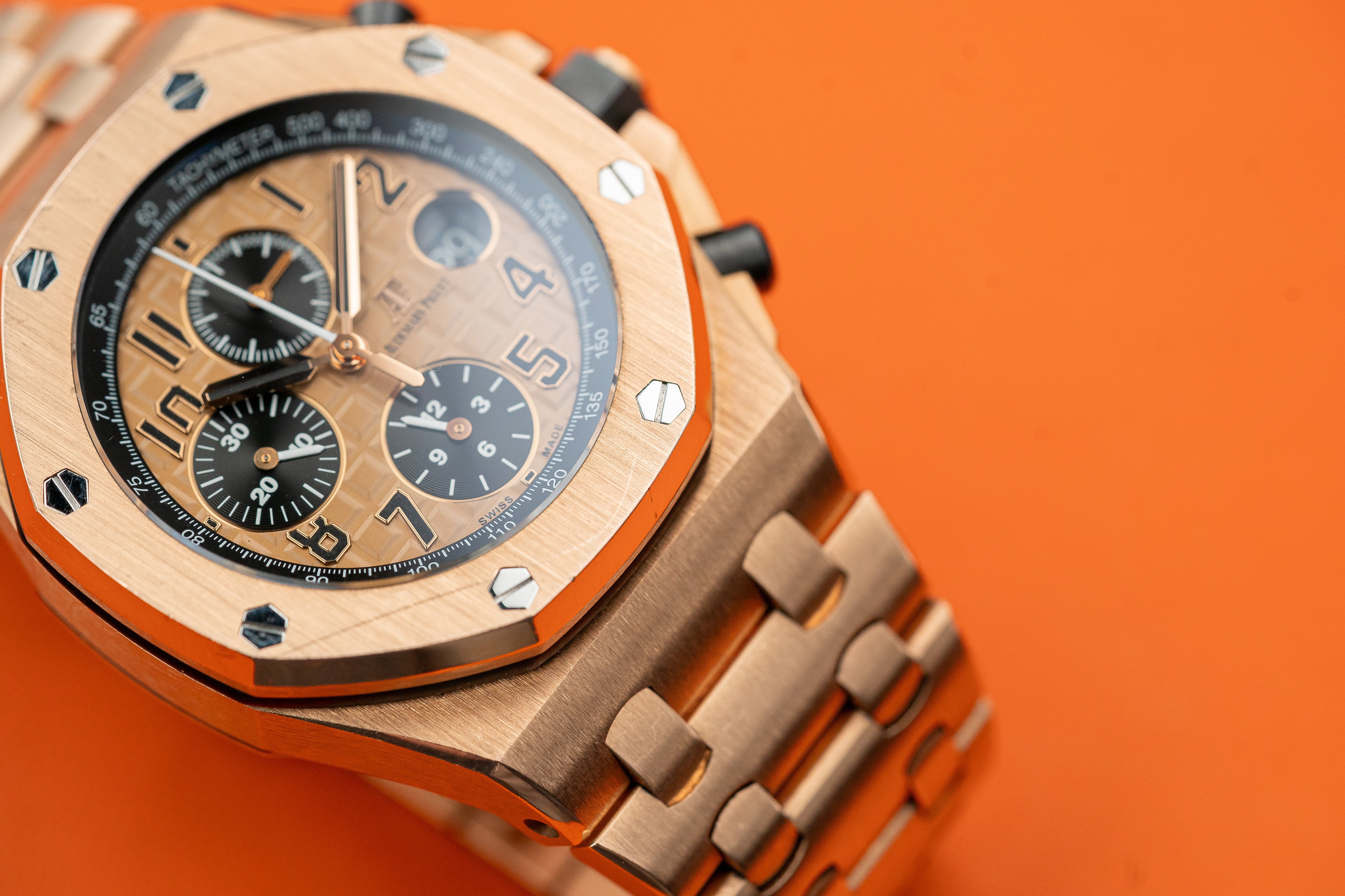 Audemars Piguet Royal Oak Offshore Chronograph Rose Gold Bracelet "BRICK" 2016