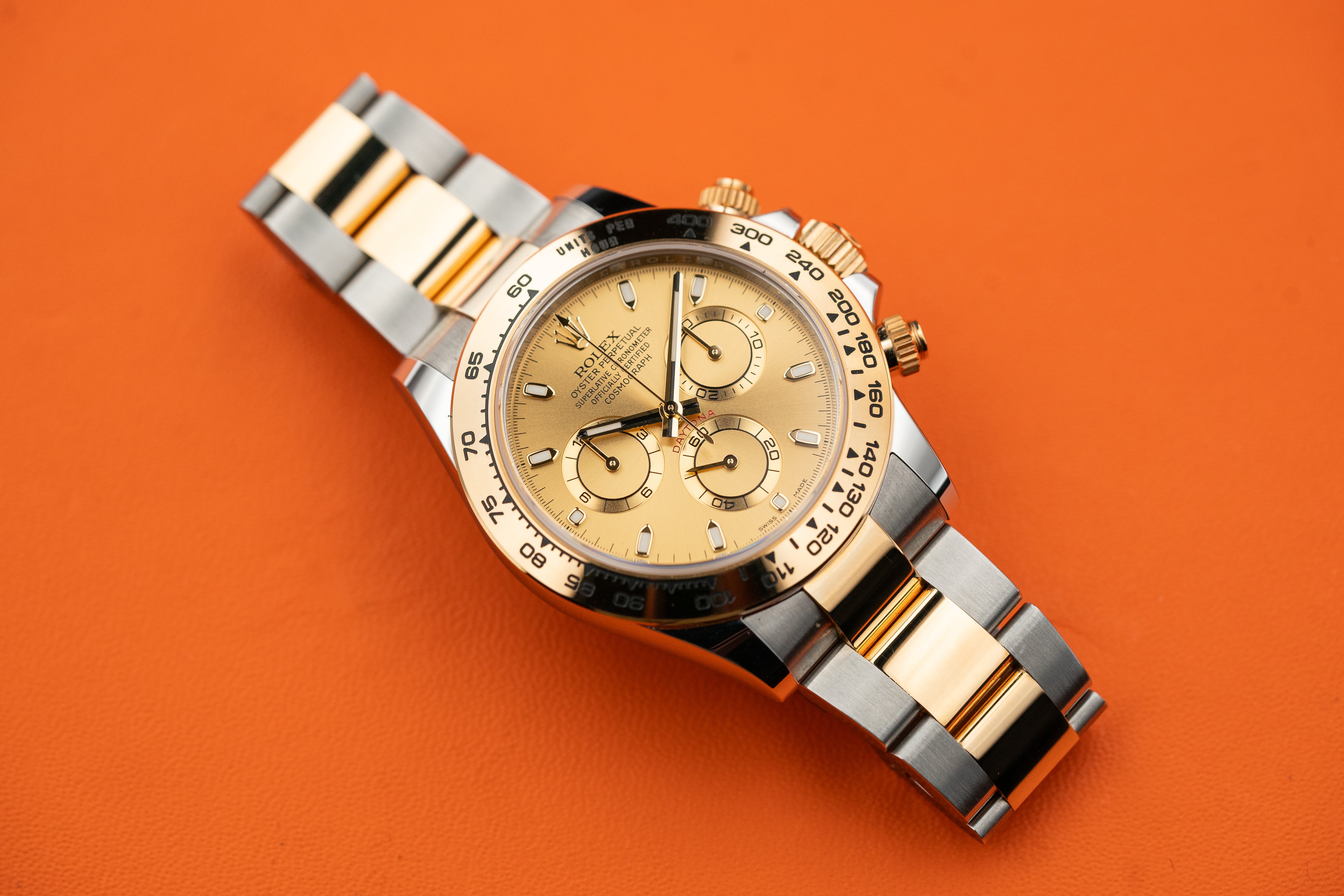 Rolex Daytona Cosmograph 40mm Yellow Gold Champagne Dial 116503 2022