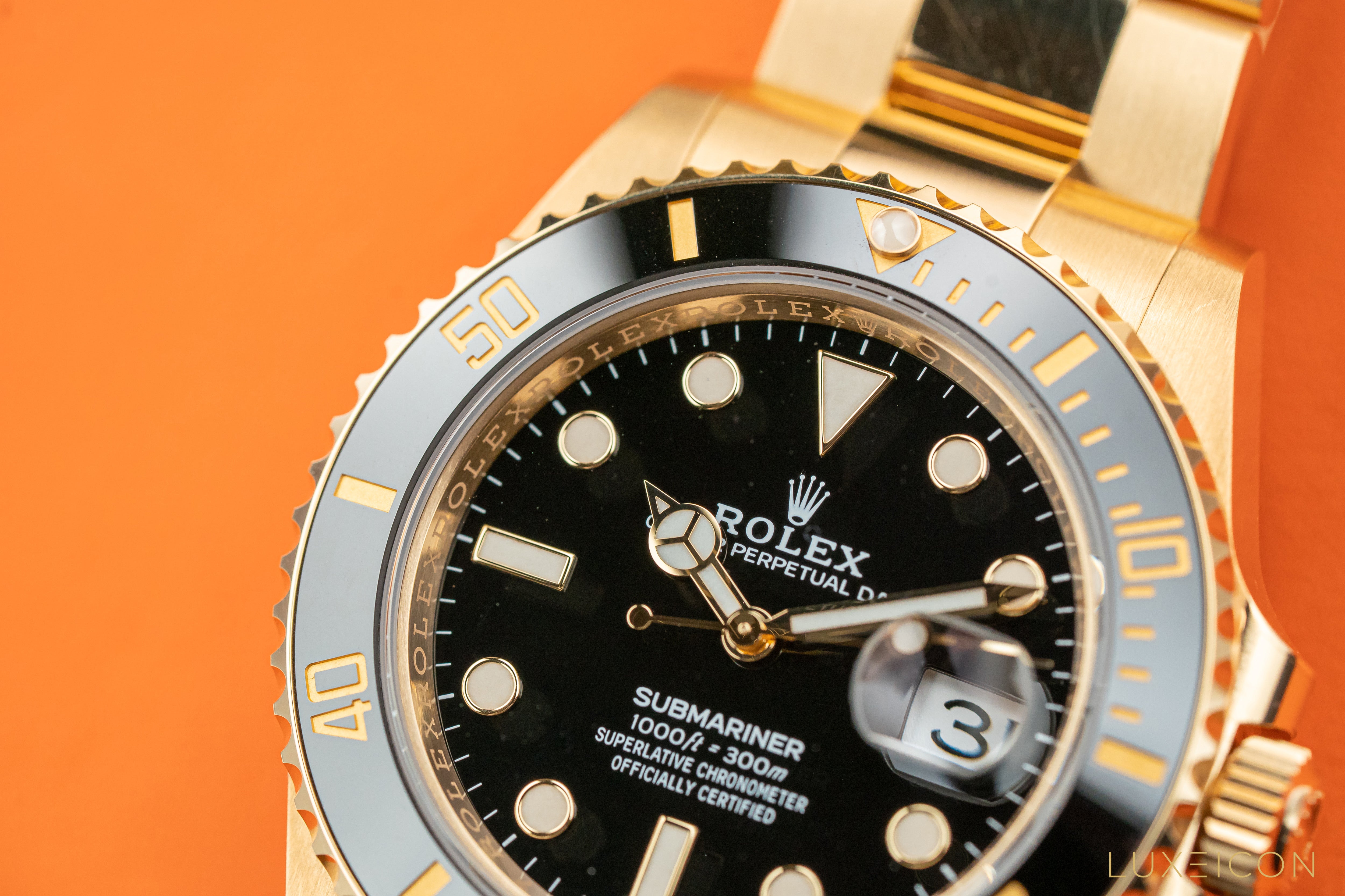 Rolex Submariner Date 41mm Black Dial Yellow Gold 126618LN