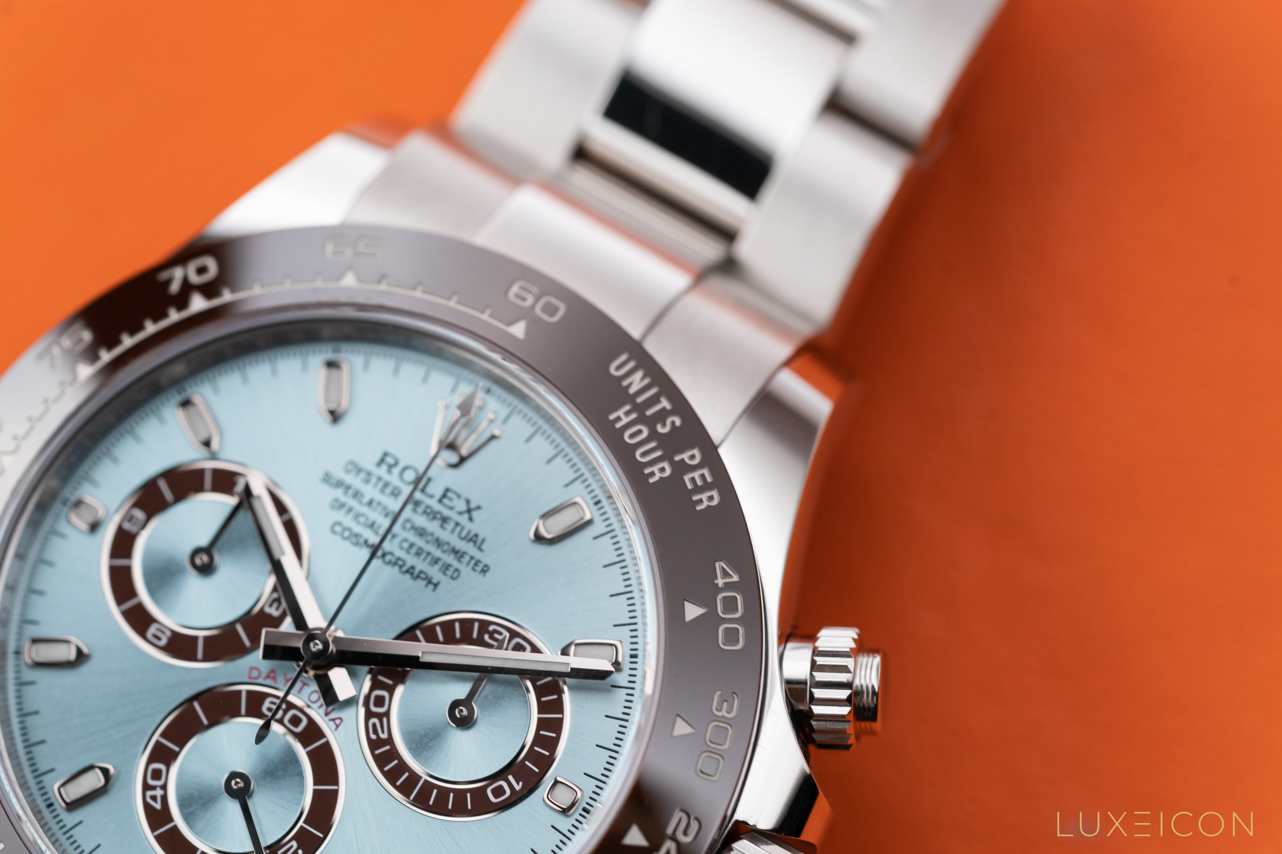 Rolex &nbsp;Cosmograph Daytona Platinum 40mm Ice Blue Index Dial 2023 116506