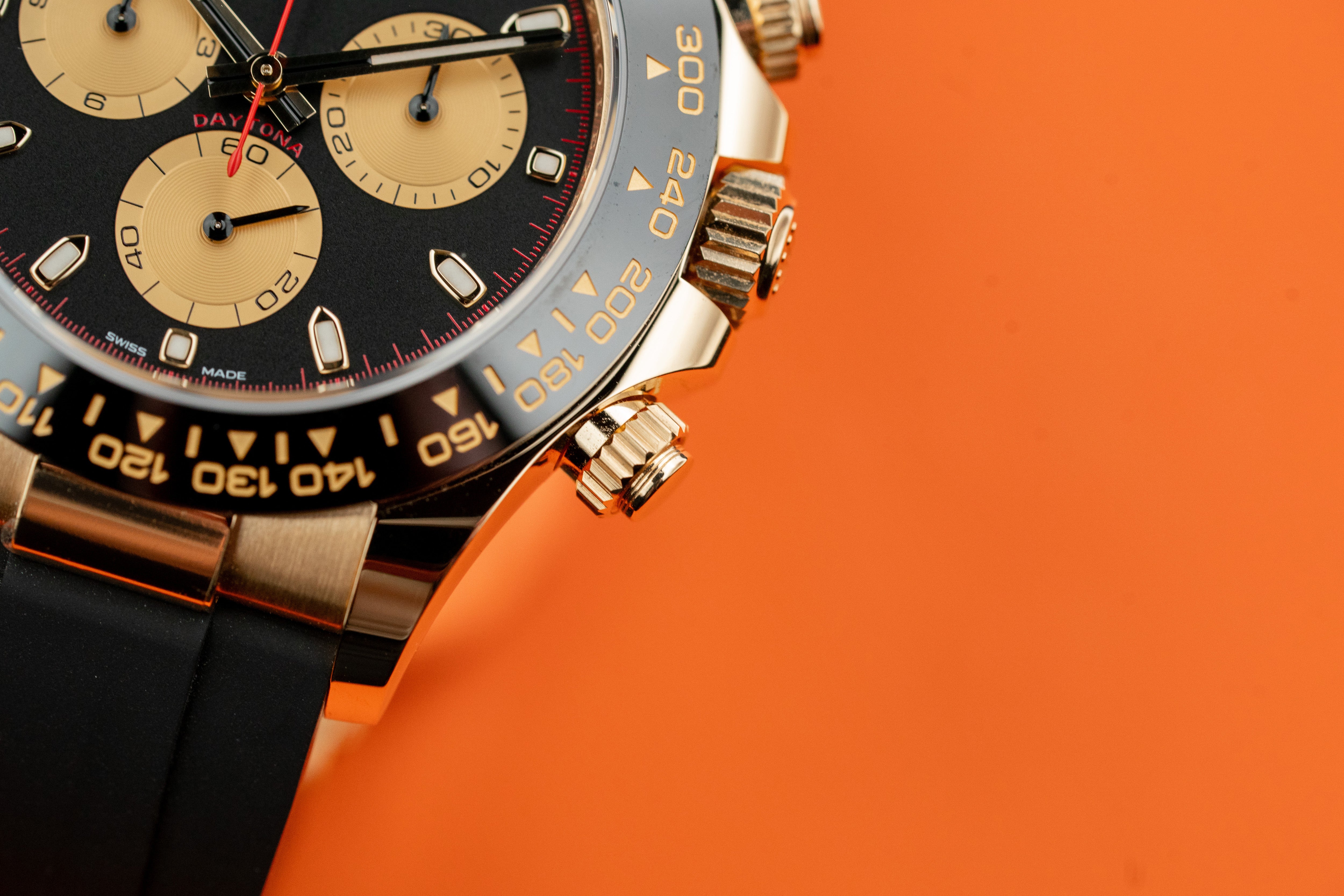 Rolex Cosmograph Daytona 40mm 116518 Yellow Gold Paul Newman Index Dial Oysterflex 2023Rolex Cosmograph Daytona 40mm 116518 Yellow Gold Paul Newman Index Dial Oysterflex