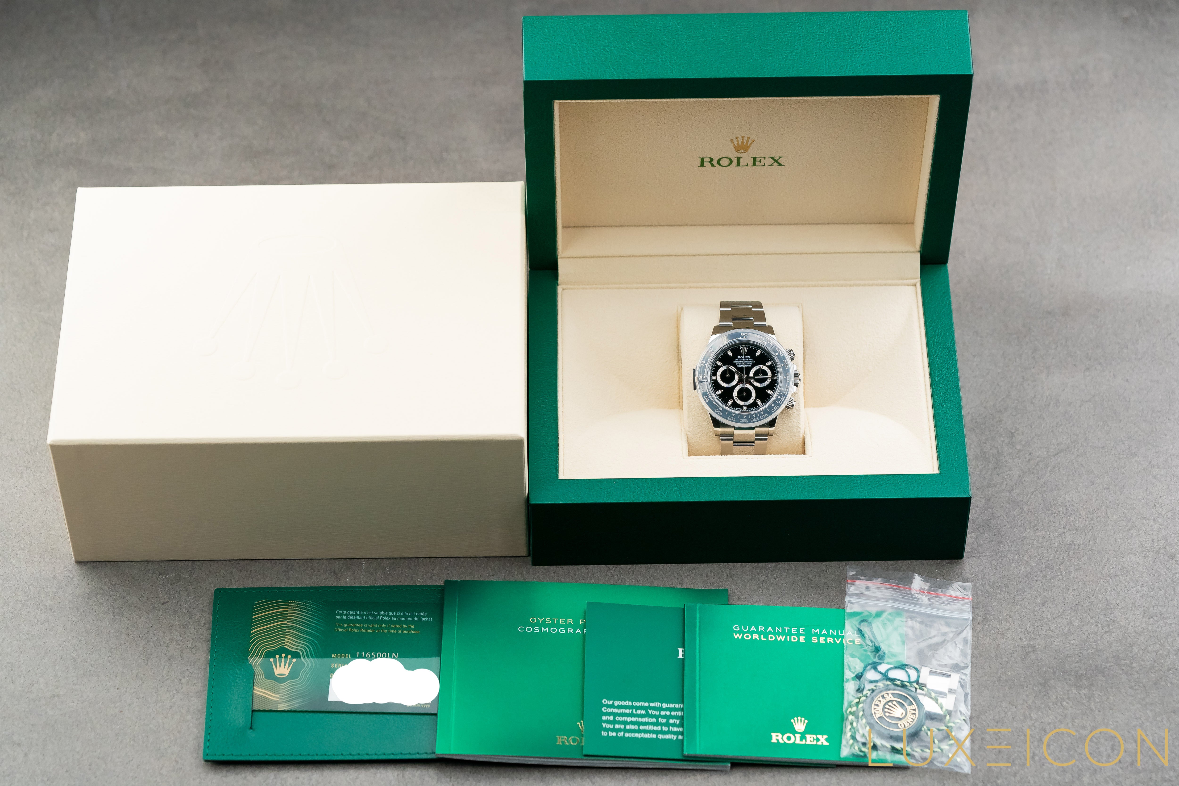 Rolex Cosmograph Daytona Stainless Steel Ceramic Bezel black Dial 116500