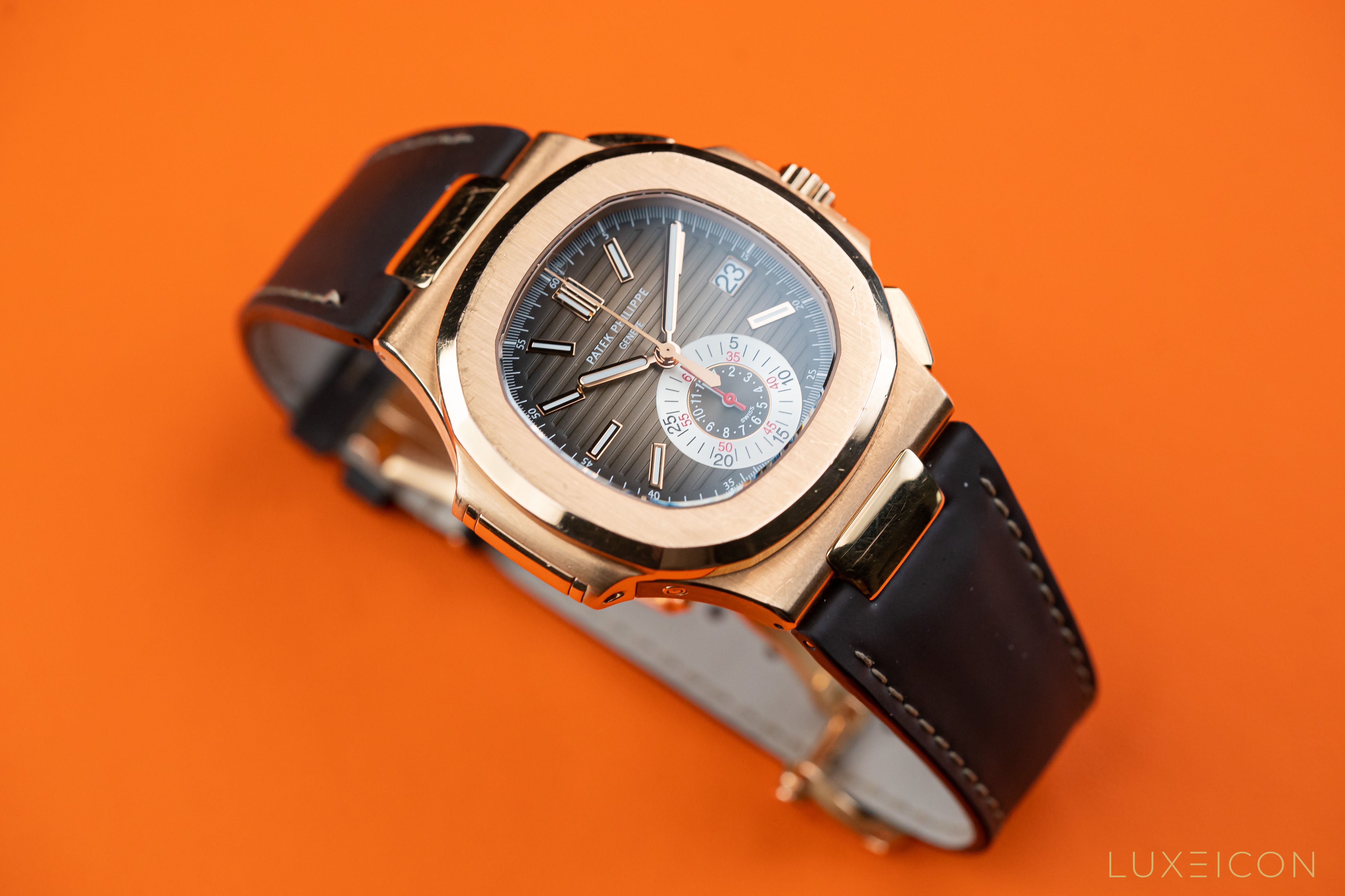 Patek Philippe Nautilus Chronograph Date Rose Gold Ref. 5980R-001