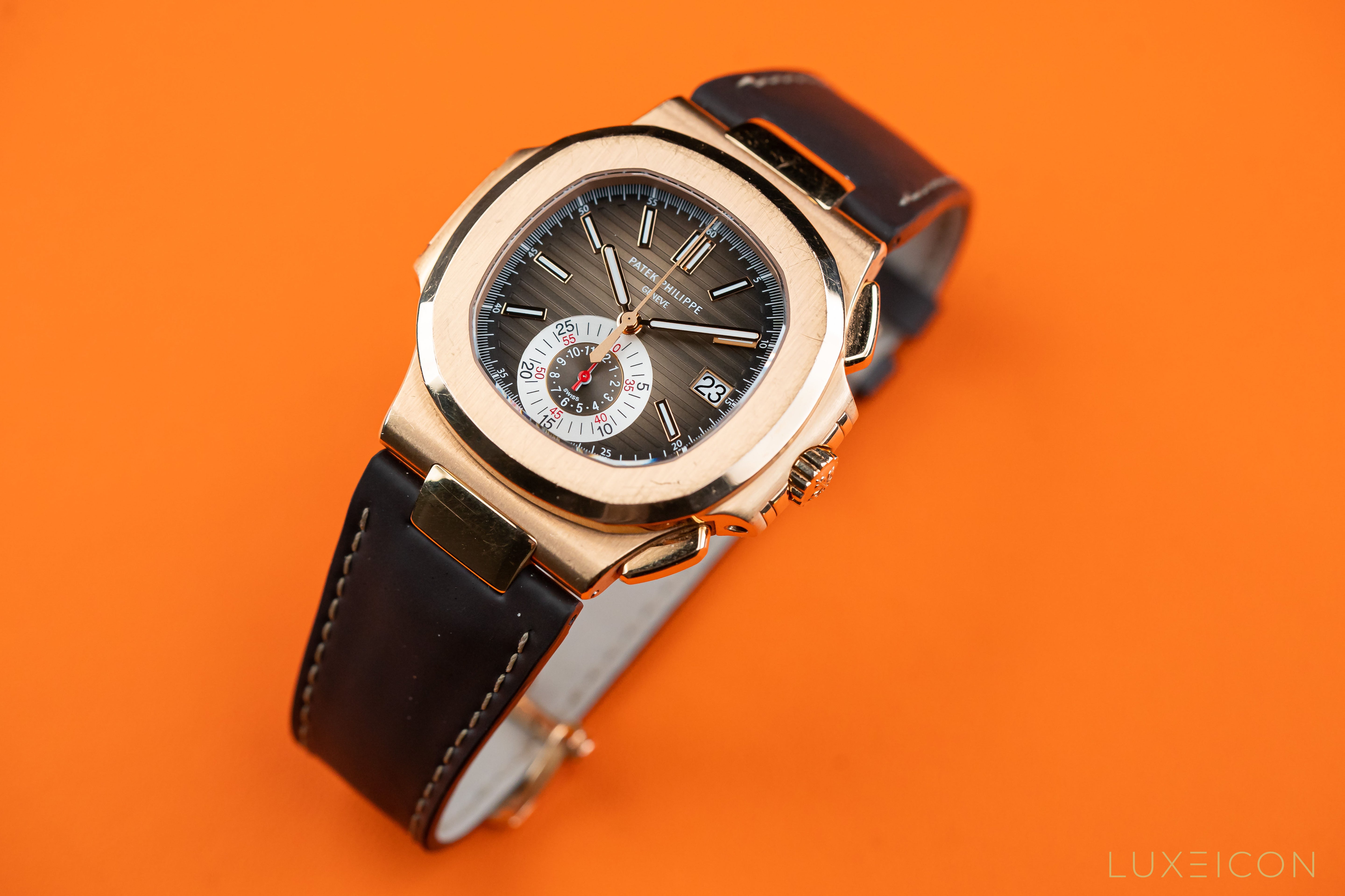 Patek Philippe Nautilus Chronograph Date Rose Gold Ref. 5980R-001