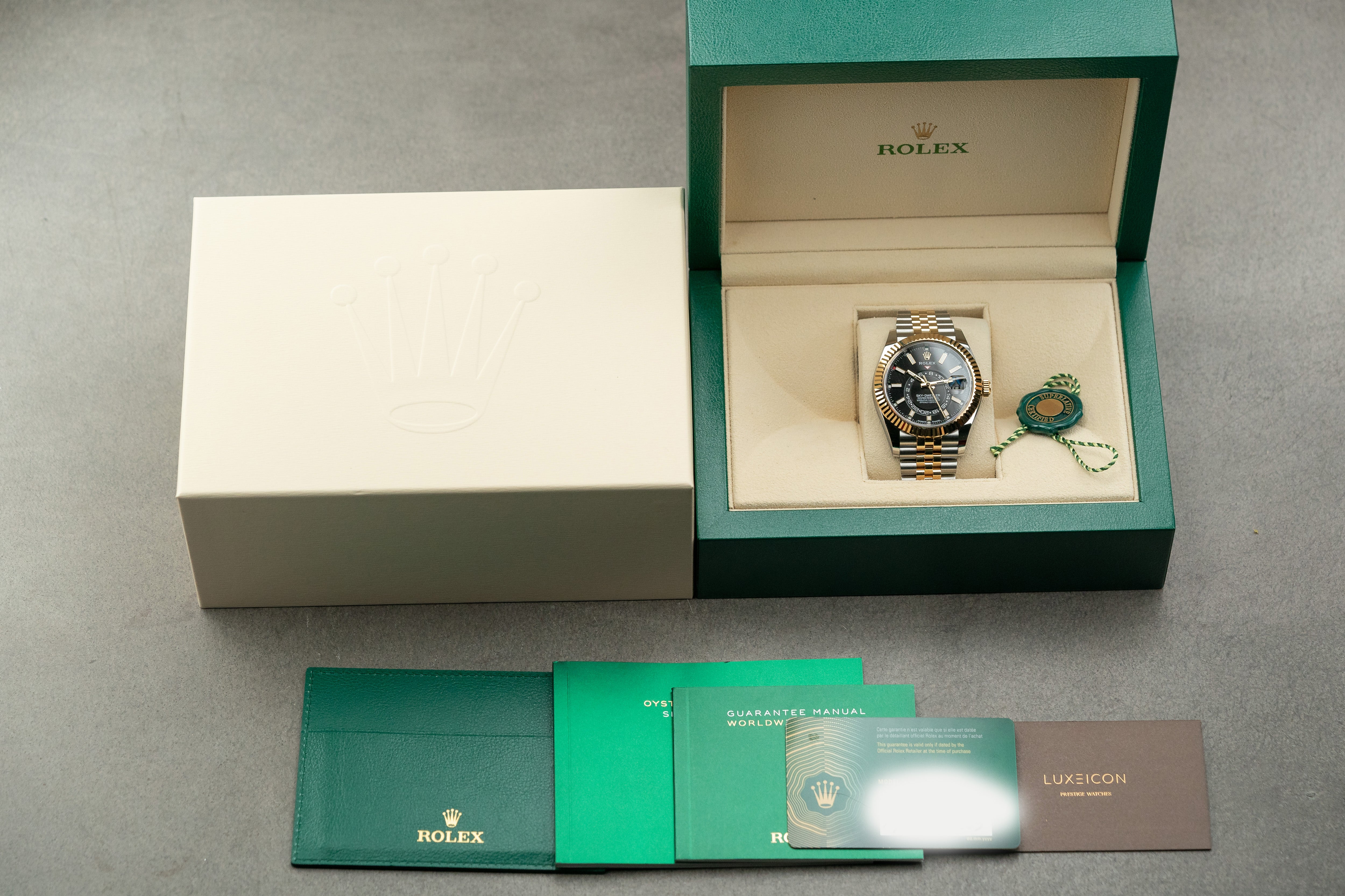 Rolex Sky-Dweller Jubilee Bracelet Black Dial - Two Tone Yellow Gold 336933 NEW RELEASE 2023