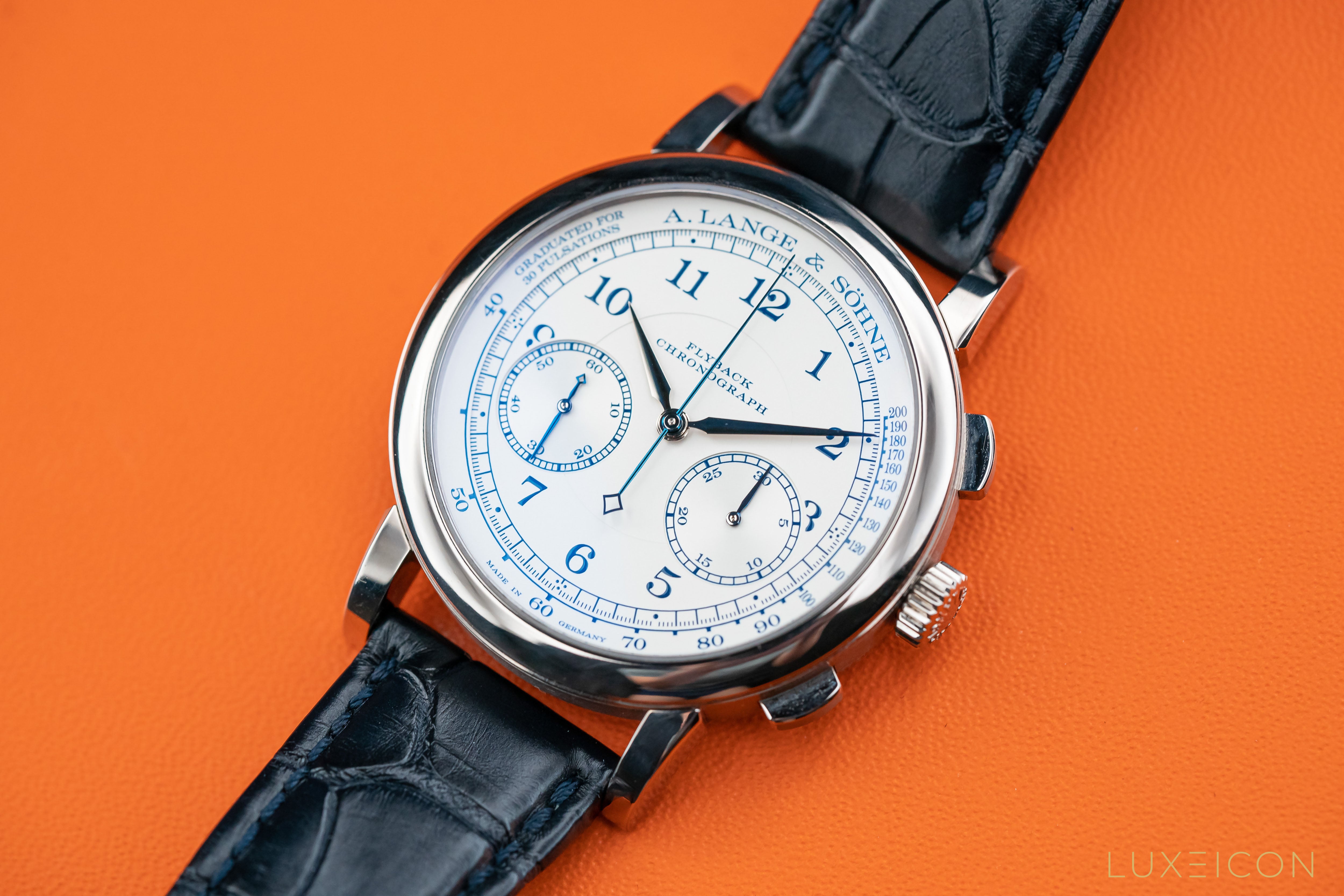 A. Lange Sohne 1815 Chronograph 414.026 white gold Boutique Edition