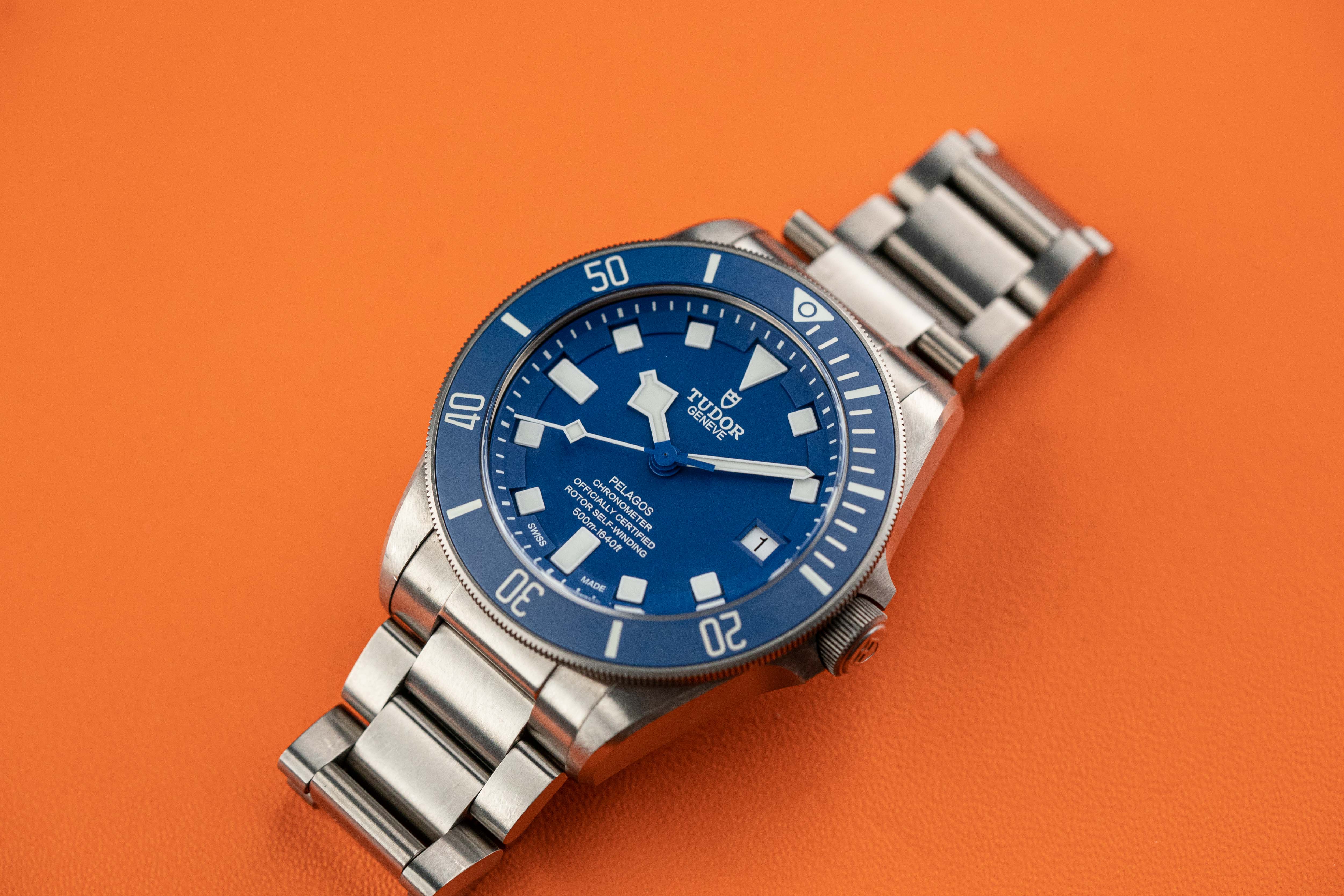 Tudor Pelagos 25600tb Blue Dial Titanium Box Papers 2017