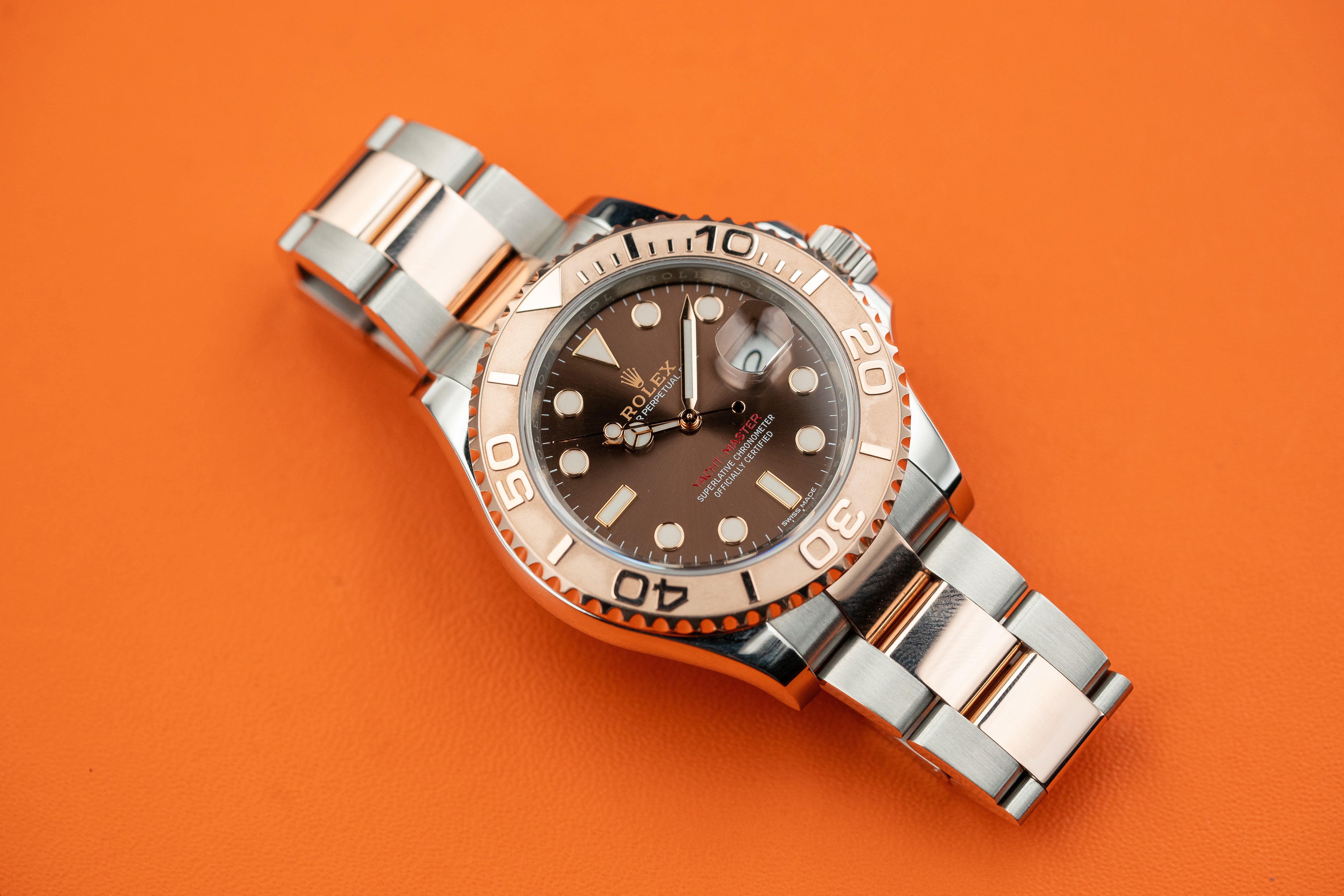 Rolex Yacht-Master 40mm Two Tone Rose and steel Black Dial 126621