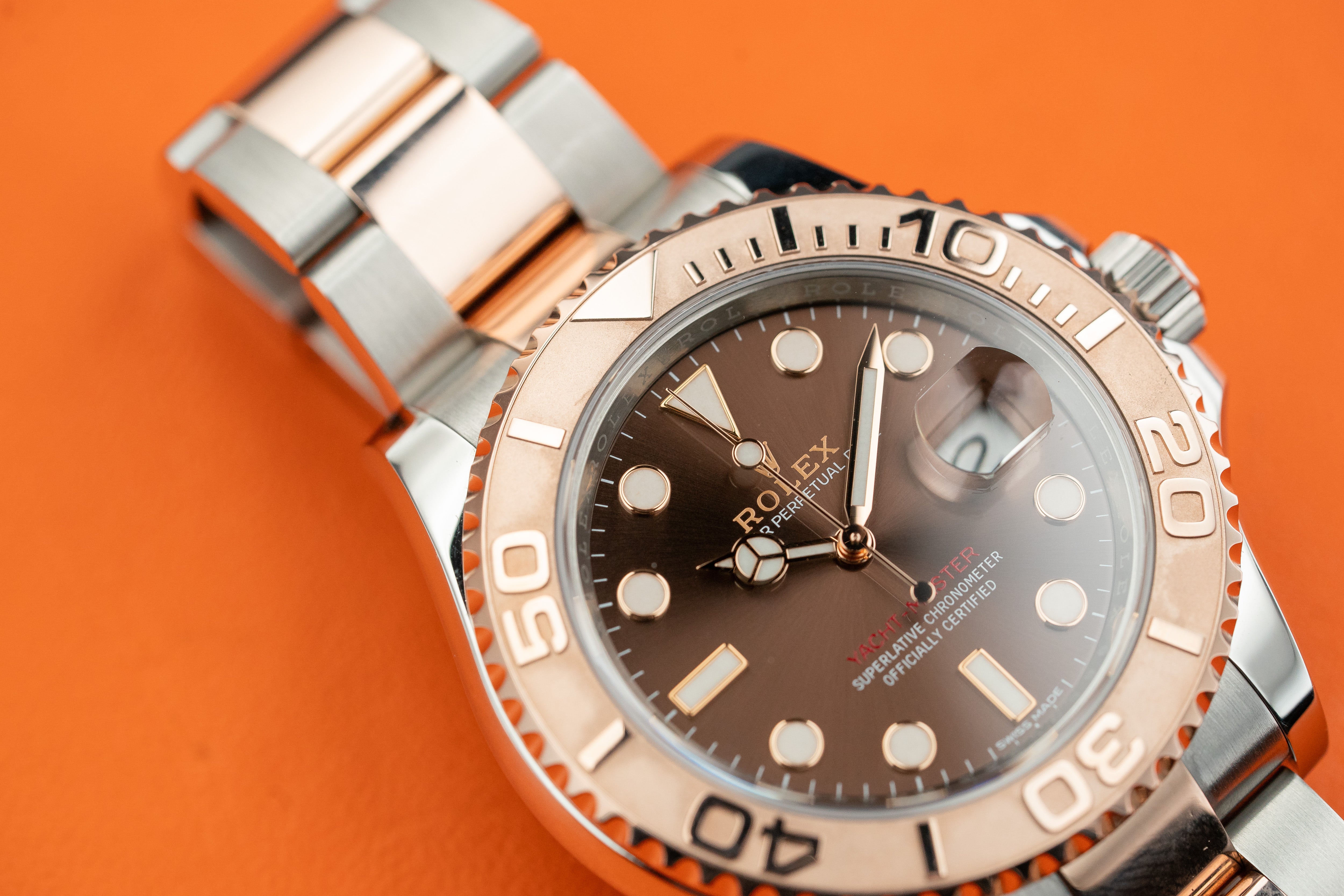 Rolex Yacht-Master 40mm Two Tone Rose and steel Black Dial 126621