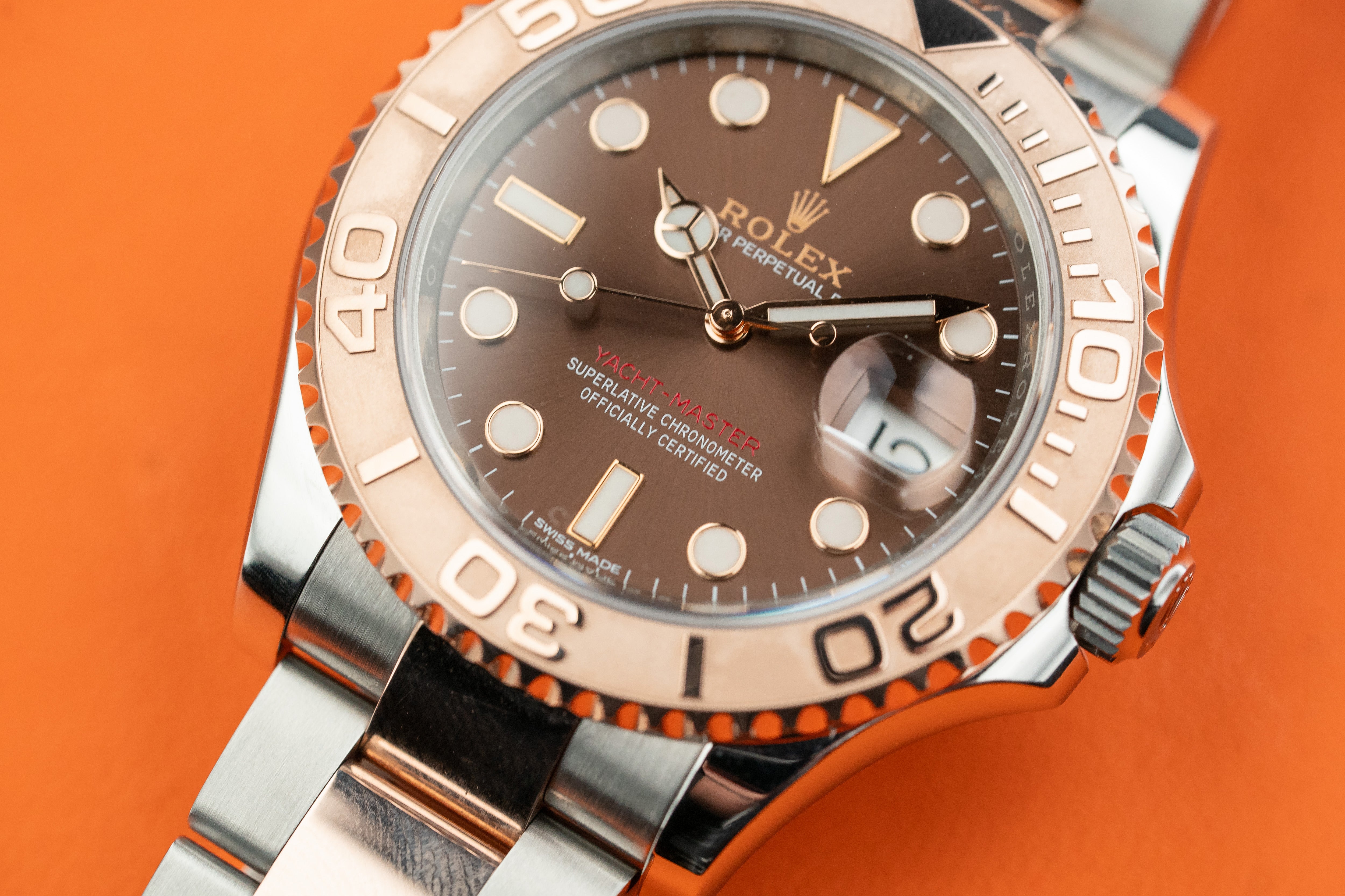 Rolex Yacht-Master 40mm Two Tone Rose and steel Black Dial 126621