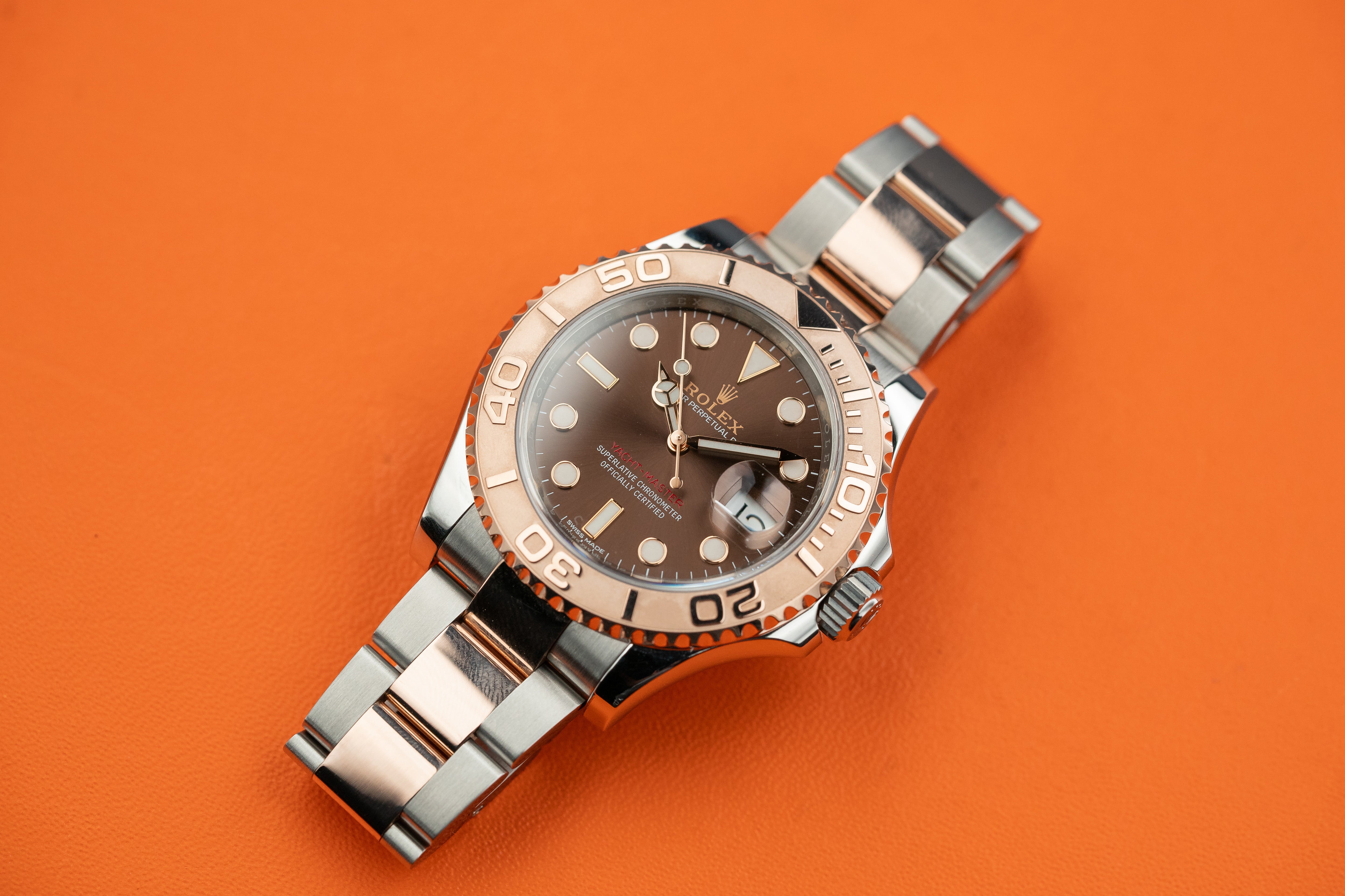 Rolex Yacht-Master 40mm Two Tone Rose and steel Black Dial 126621