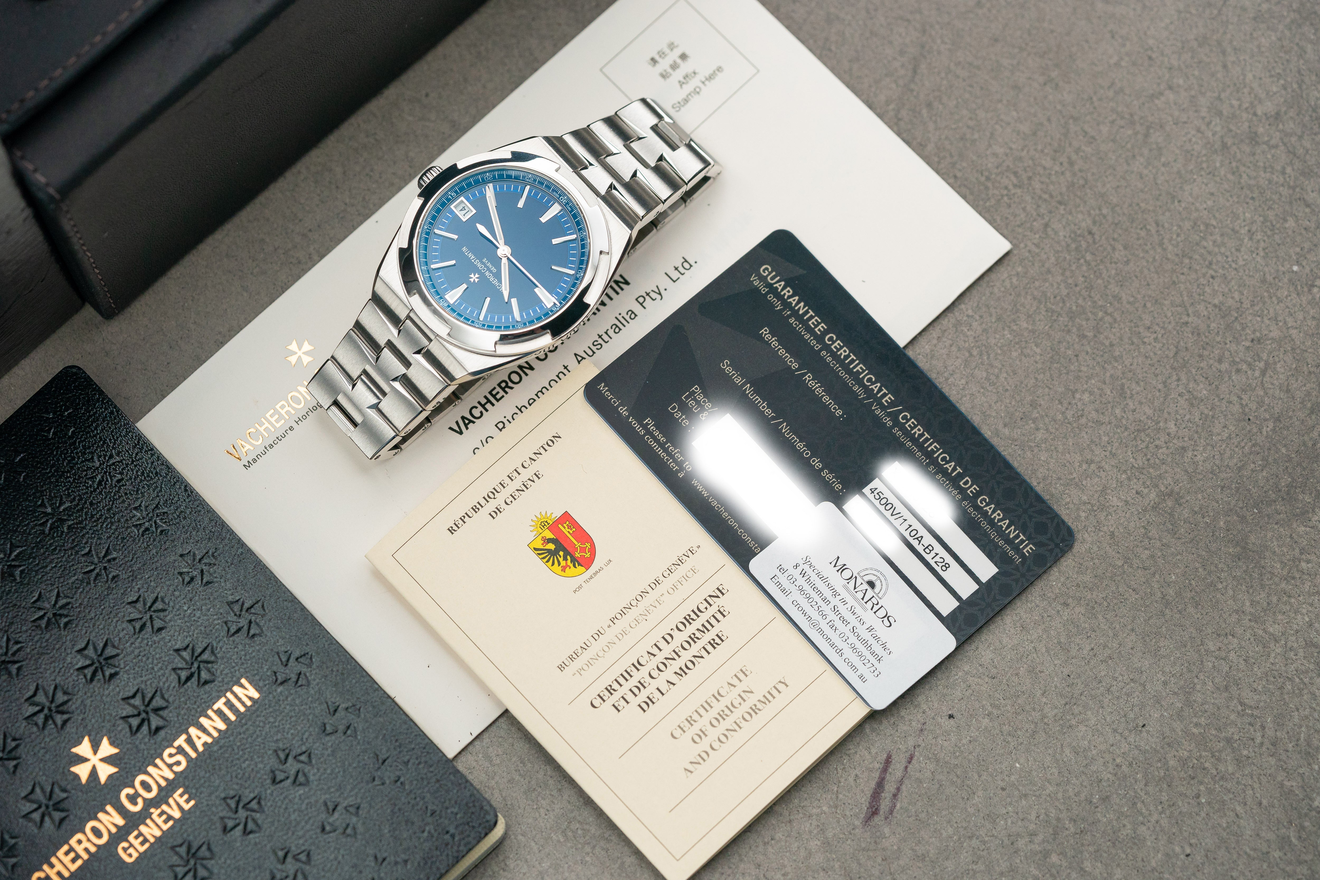 Vacheron Constantin Oversea 41mm Automatic 4500V/110A Blue Dial 2018