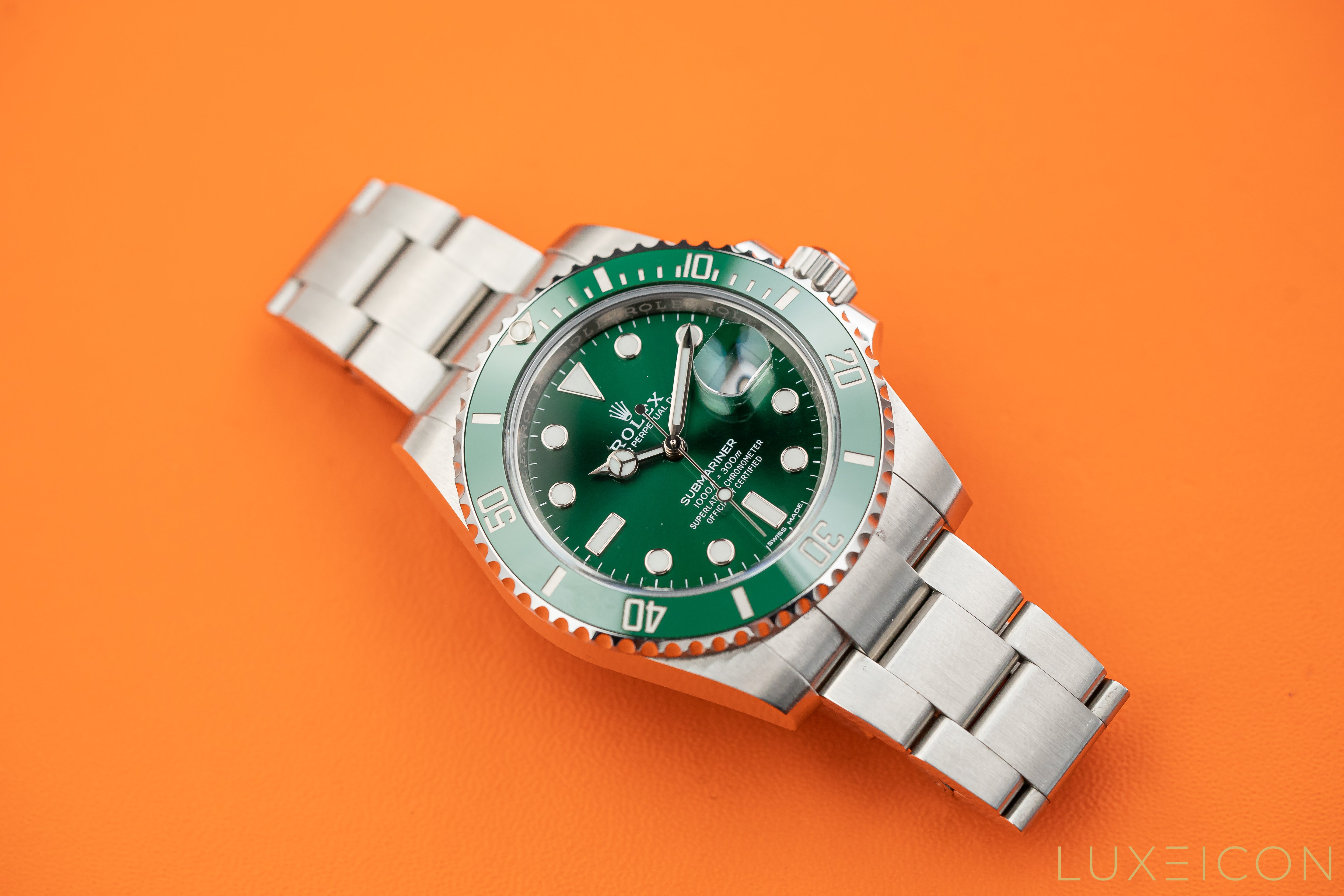 Rolex Submariner Date 116610LV 40mm Hulk Green Dial Oyster Bracelet 2018 Fullset