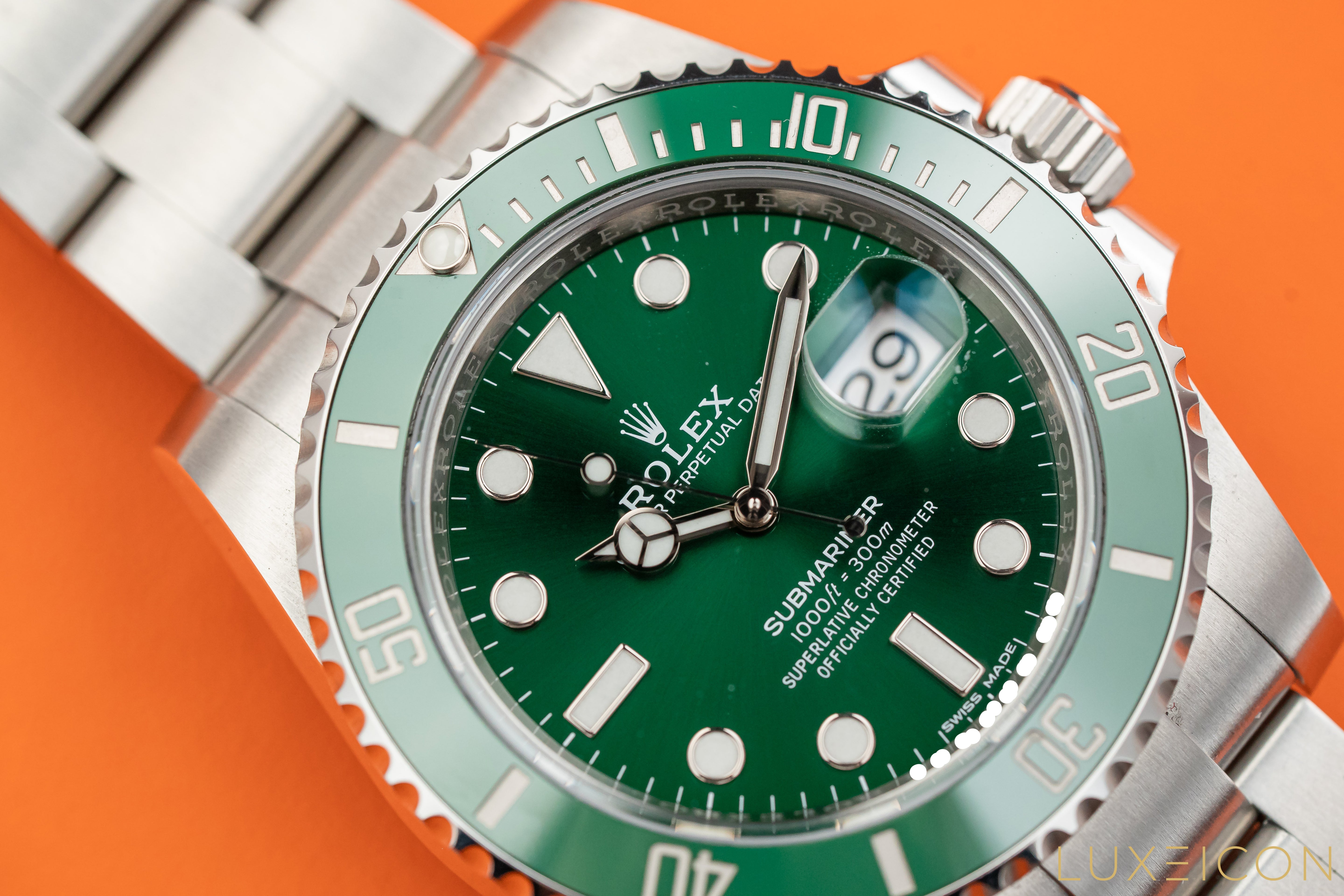 Rolex Submariner Date 116610LV 40mm Hulk Green Dial Oyster Bracelet 2018 Fullset