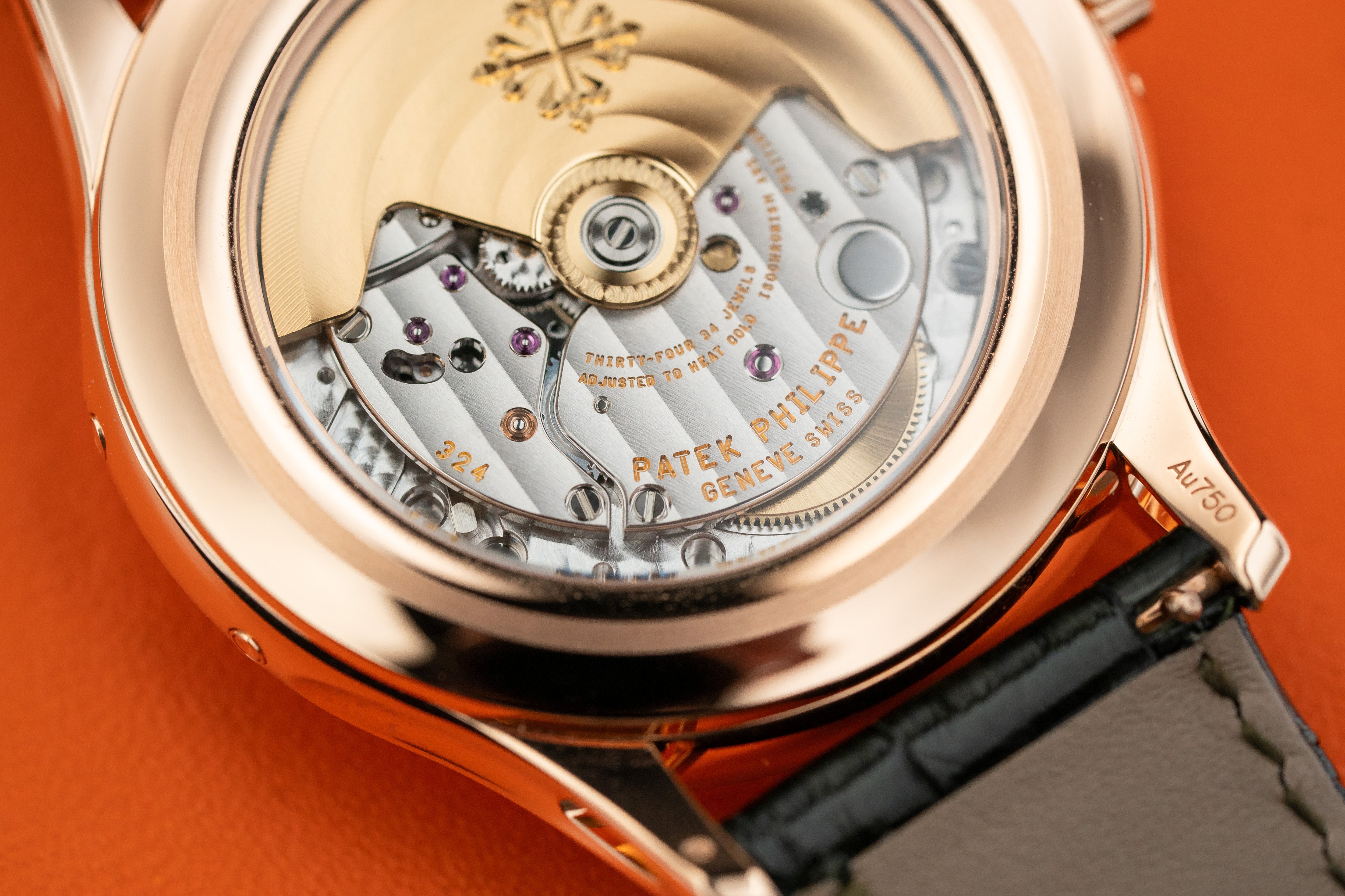 Patek Philippe Annual Calendar Moon Phases 5205R-011 In Rose Gold Olive Green