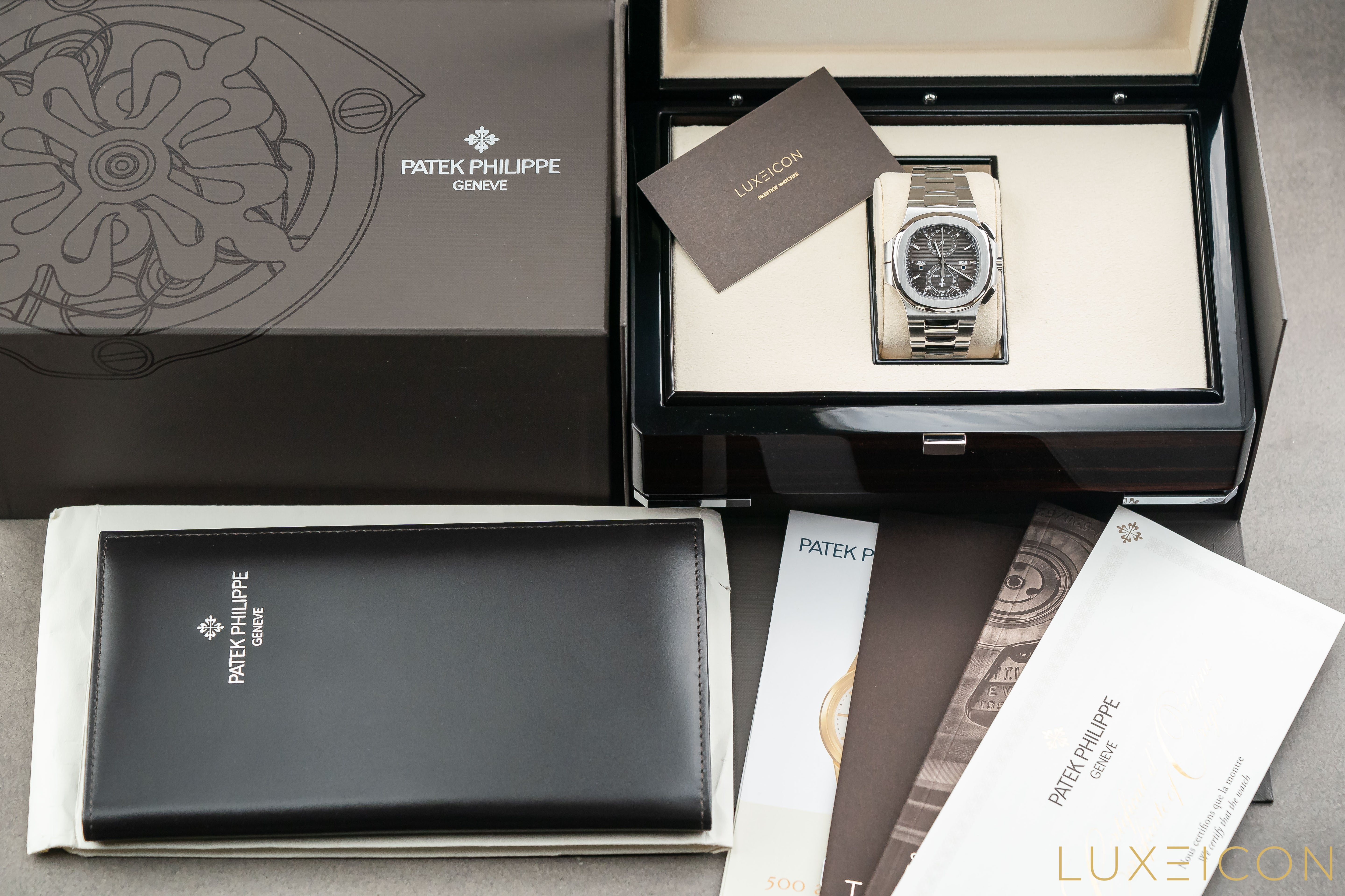 Patek Philippe Nautilus Travel Time Chronograph Steel 40.5mm 5990/1A-001 2022