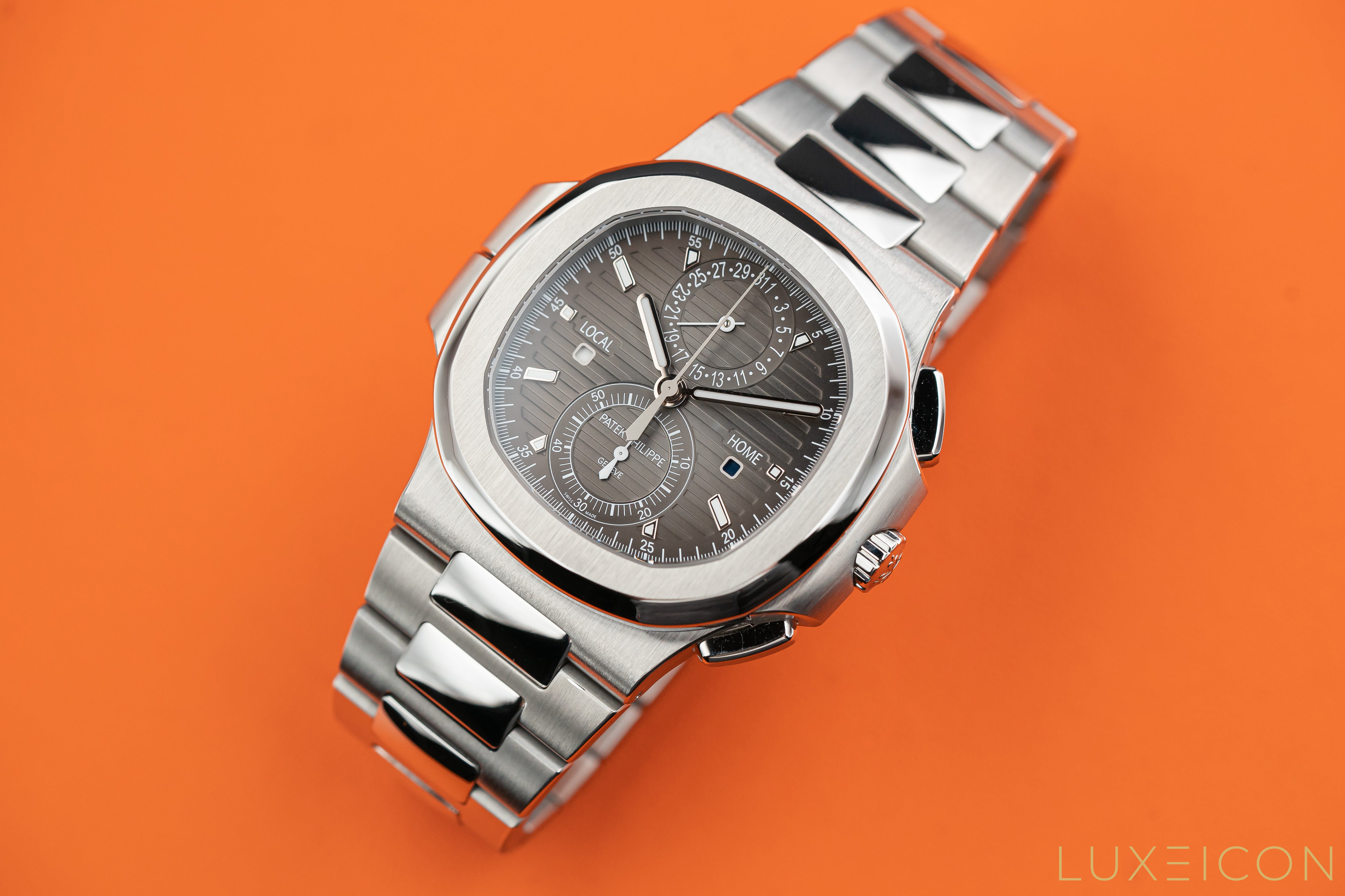 Patek Philippe Nautilus Travel Time Chronograph Steel 40.5mm 5990/1A-001 2022