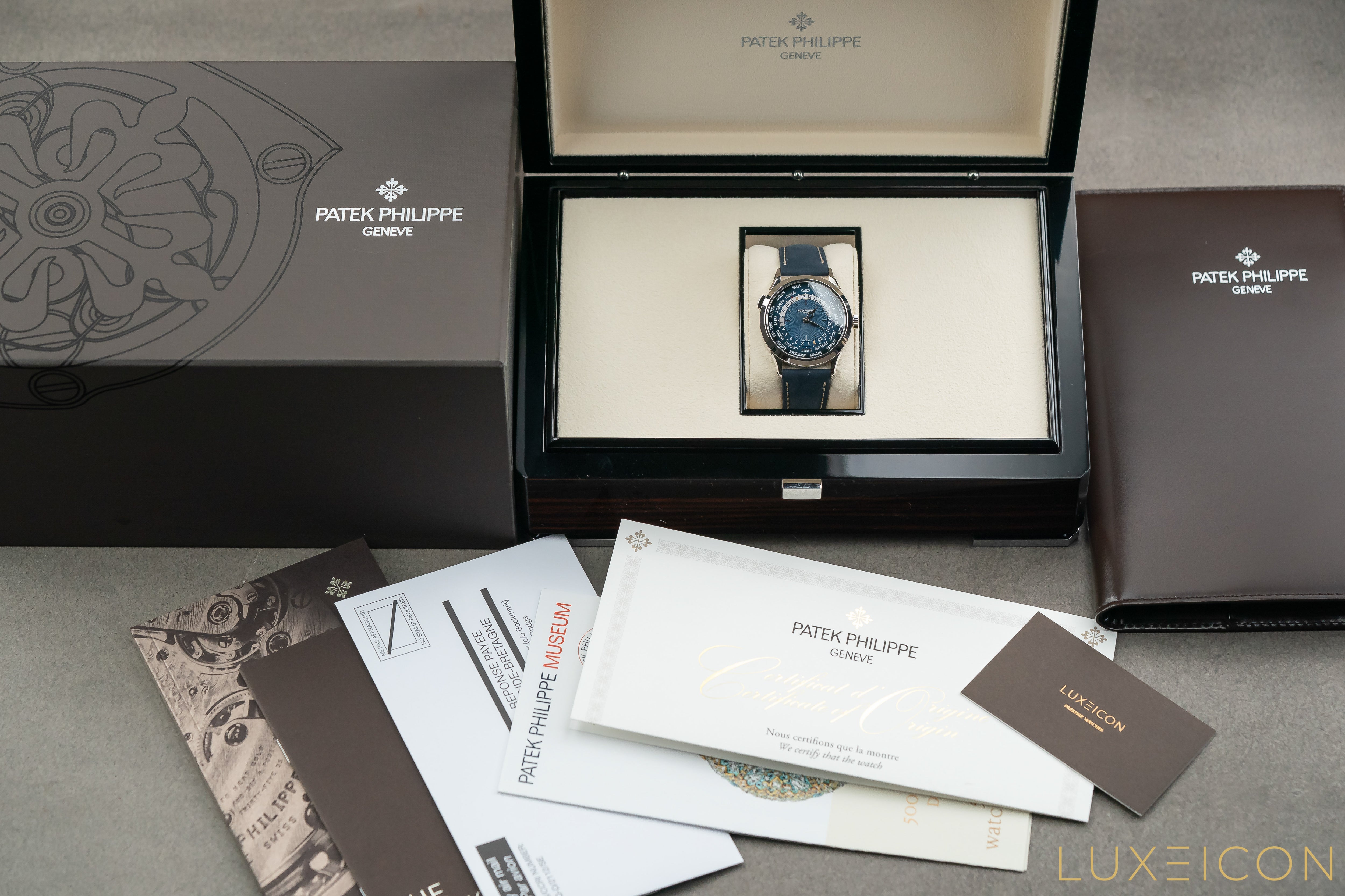 Patek Philippe World Time Complications Platinum Blue Dial 5230P-001 2023