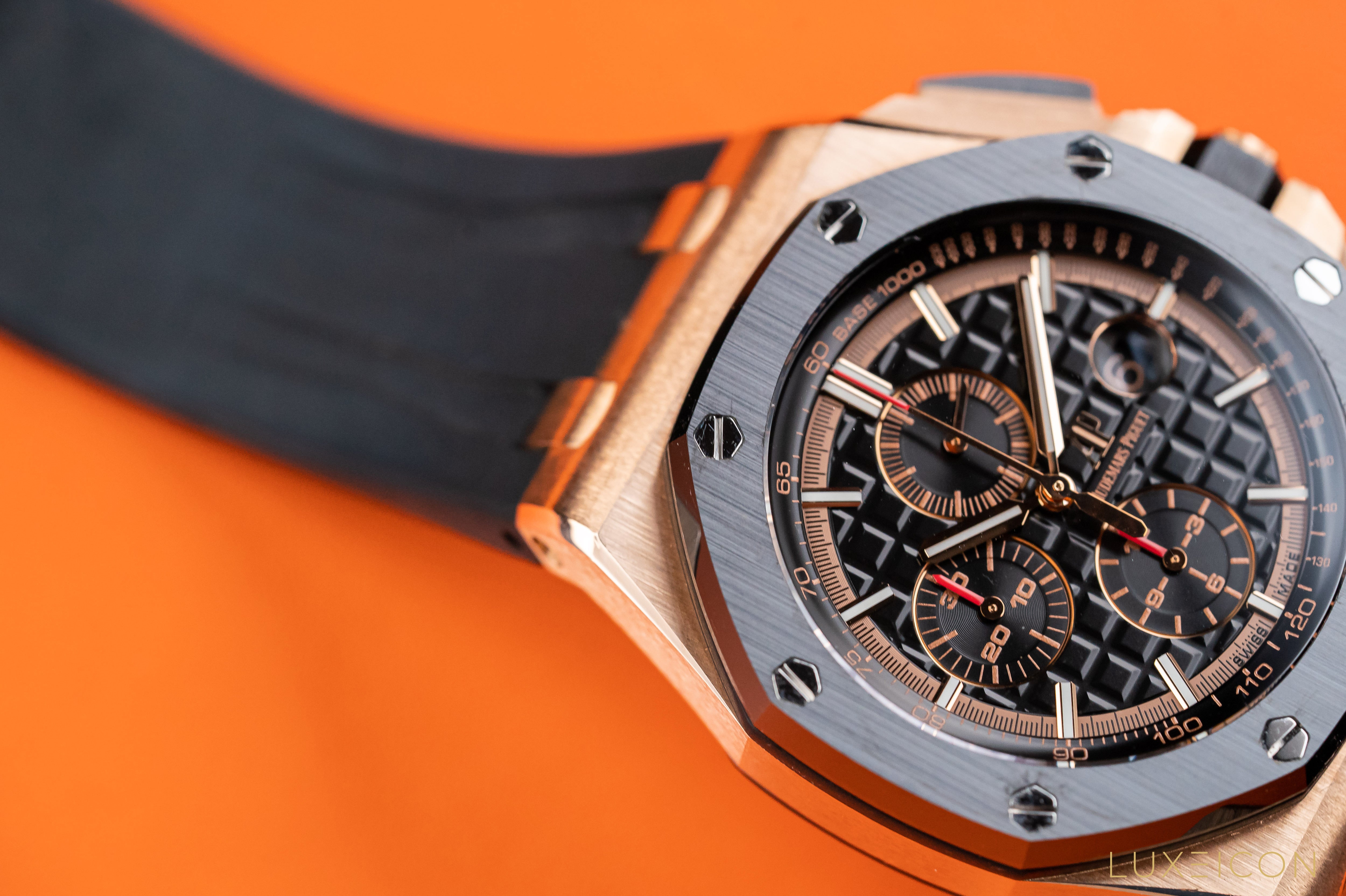 Audemars Piguet Royal Oak Offshore Rose Gold Black Dial Chronograph Watch 2019