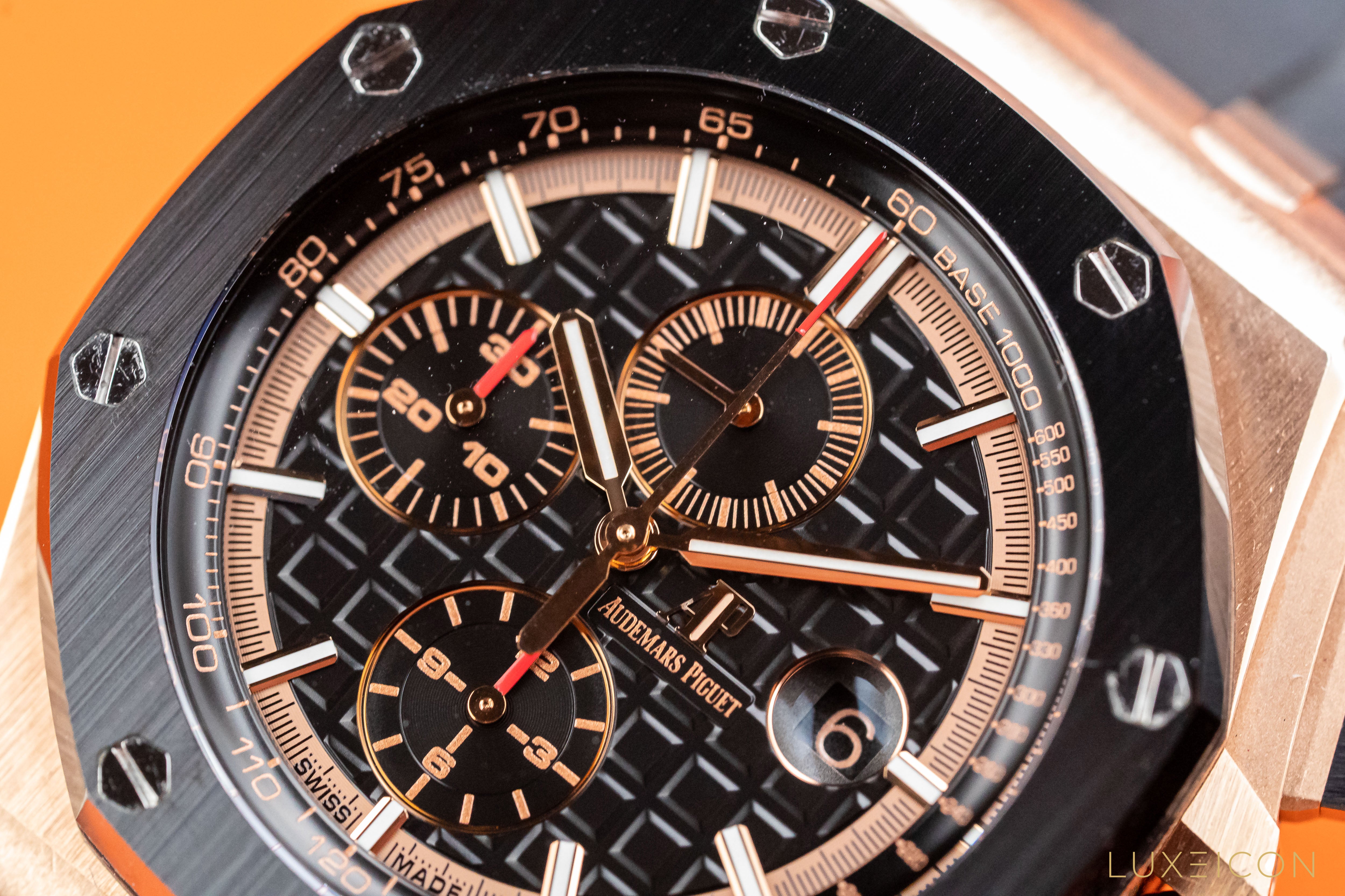 Audemars Piguet Royal Oak Offshore Rose Gold Black Dial Chronograph Watch 2019