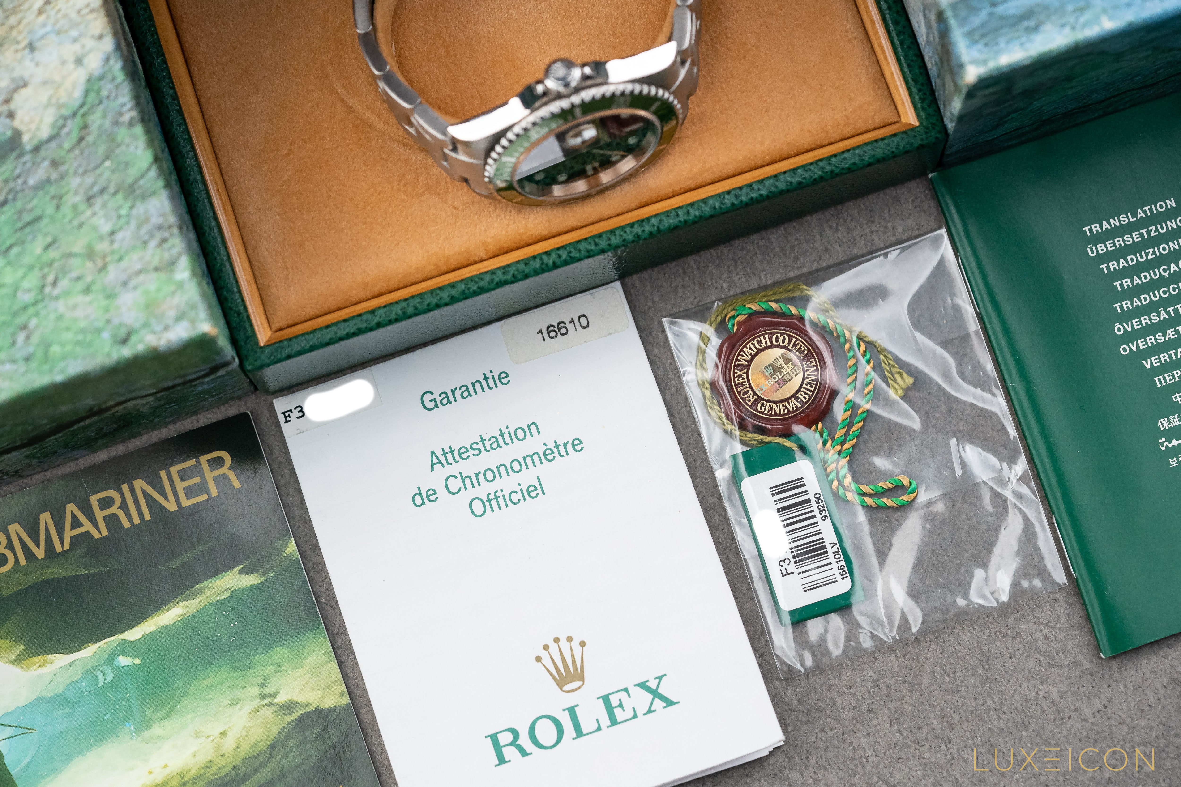 Rolex Submariner Date "Kermit" 50th Anniversary Edition "MK I" 'Flat 4' F Series Ref. 16610LV