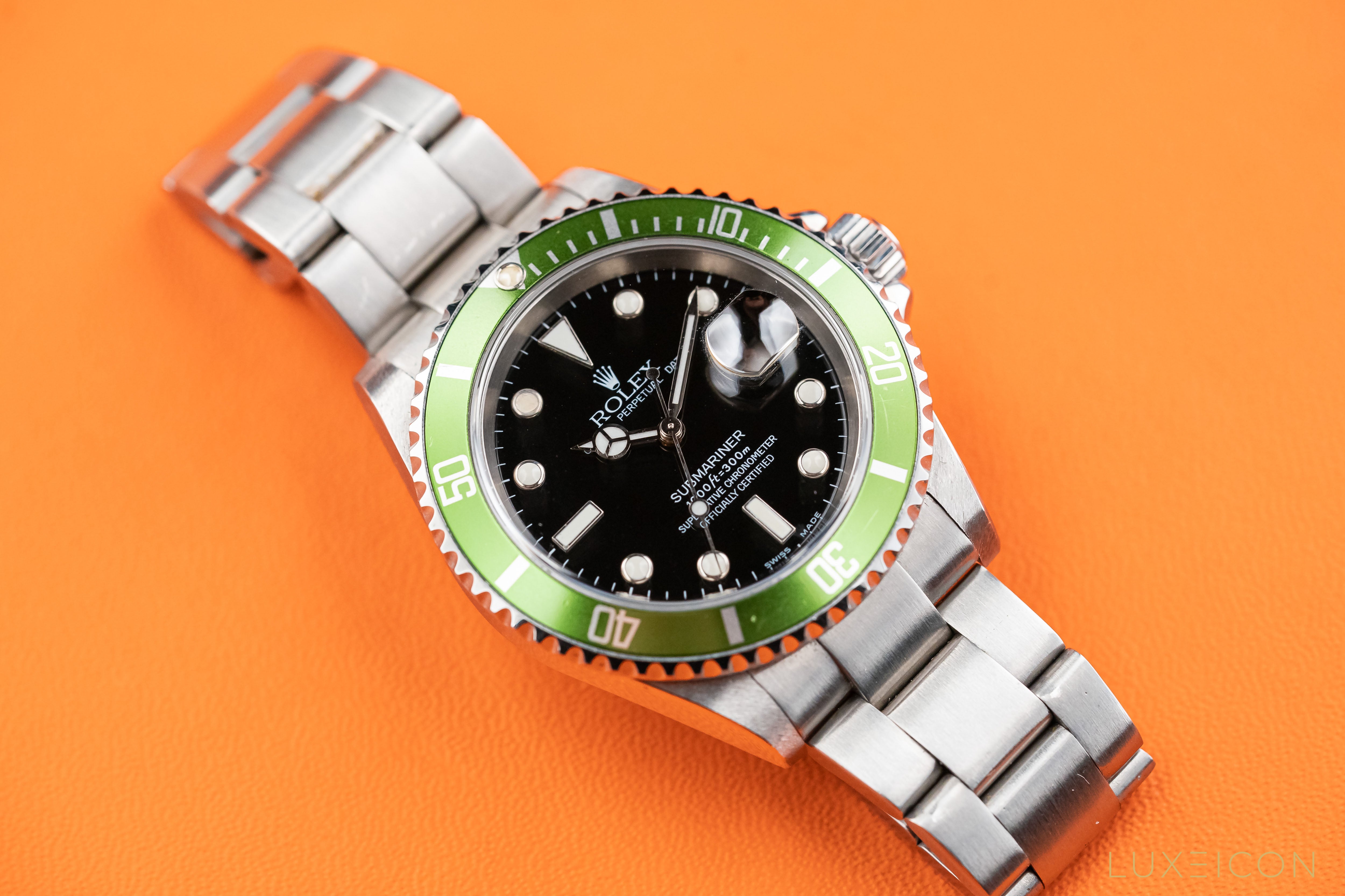 Rolex Submariner Date "Kermit" 50th Anniversary Edition "MK I" 'Flat 4' F Series Ref. 16610LV