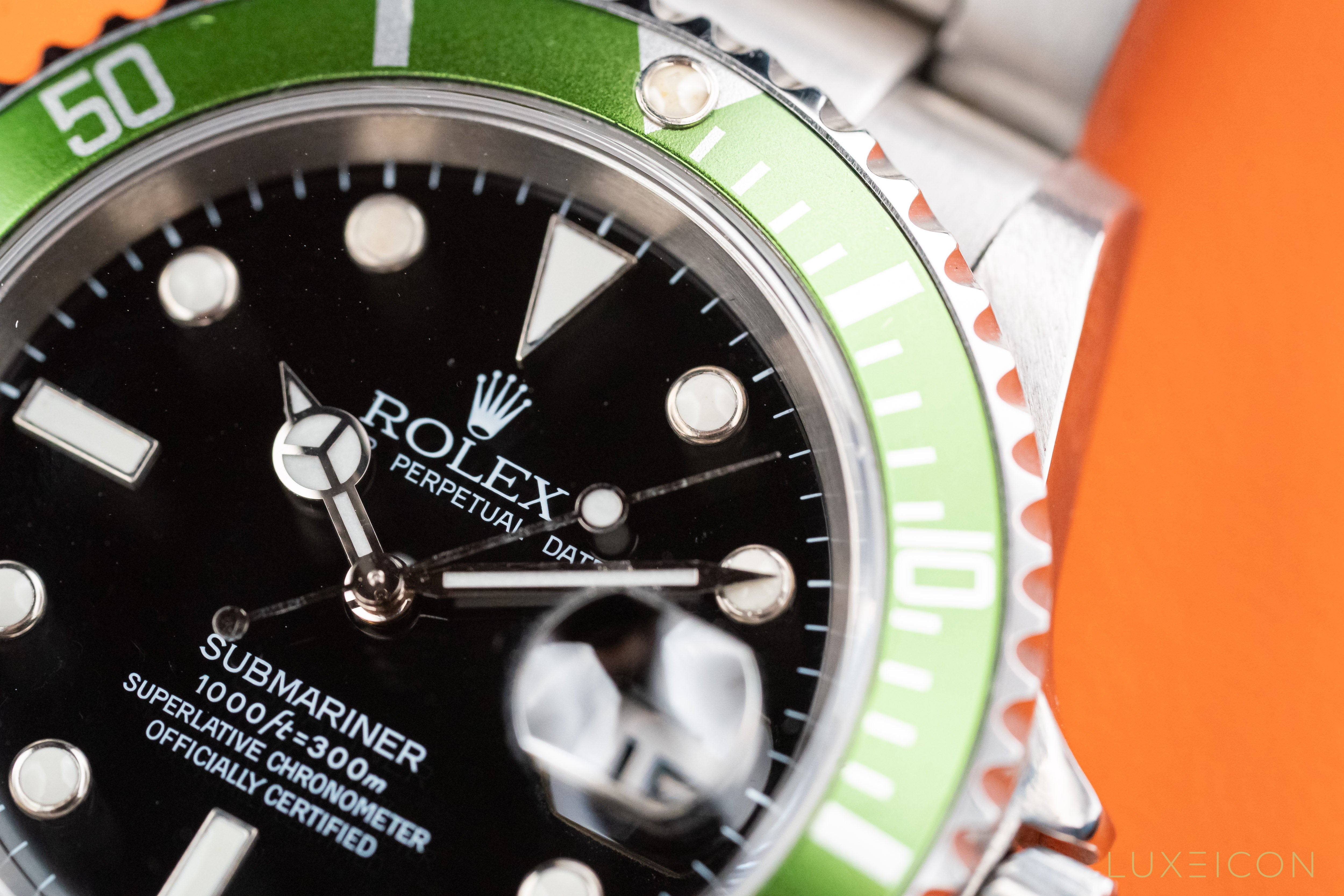 Rolex Submariner Date "Kermit" 50th Anniversary Edition "MK I" 'Flat 4' F Series Ref. 16610LV