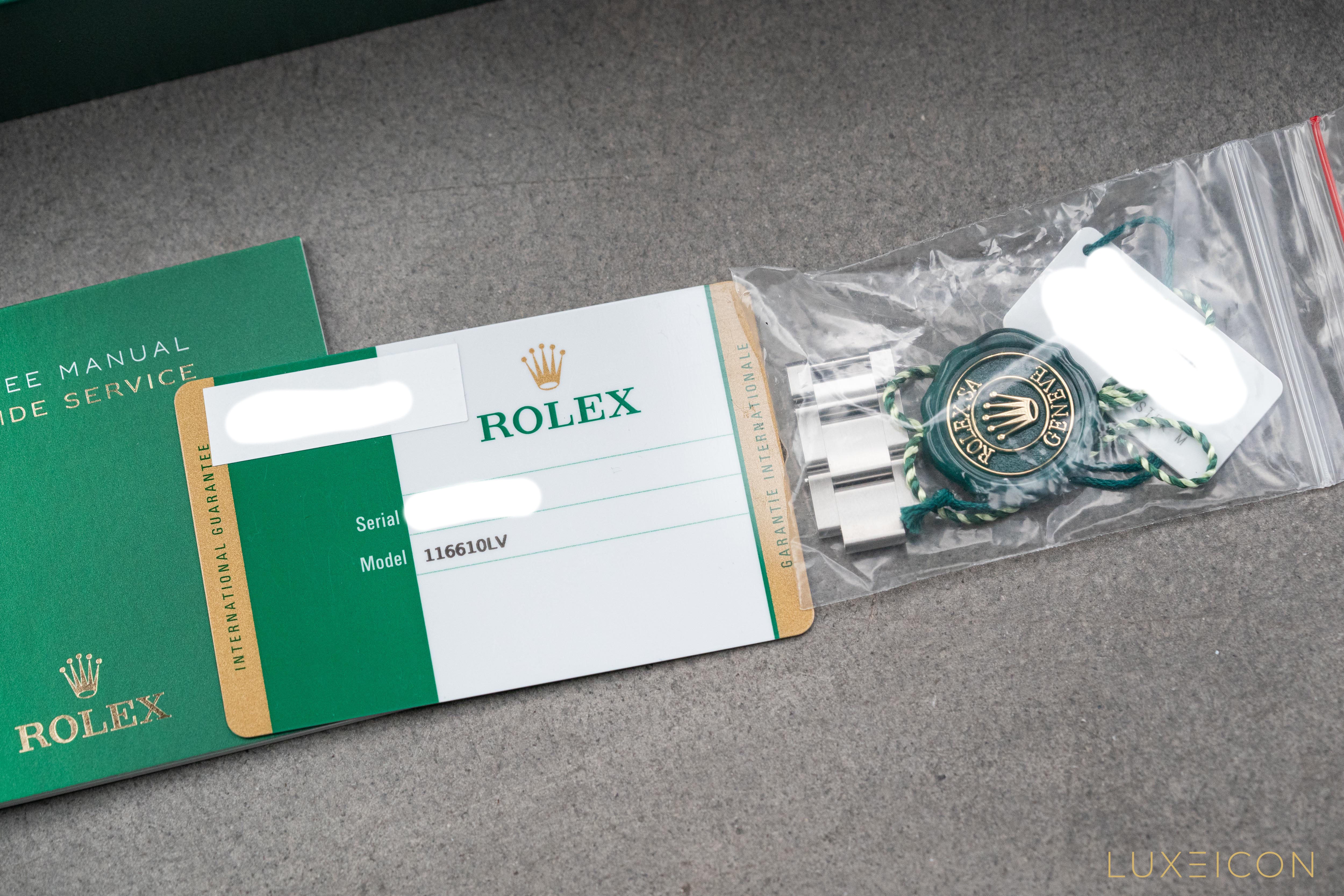 Rolex Submariner "Hulk" Date Green Steel Oyster 116610LV Full Set