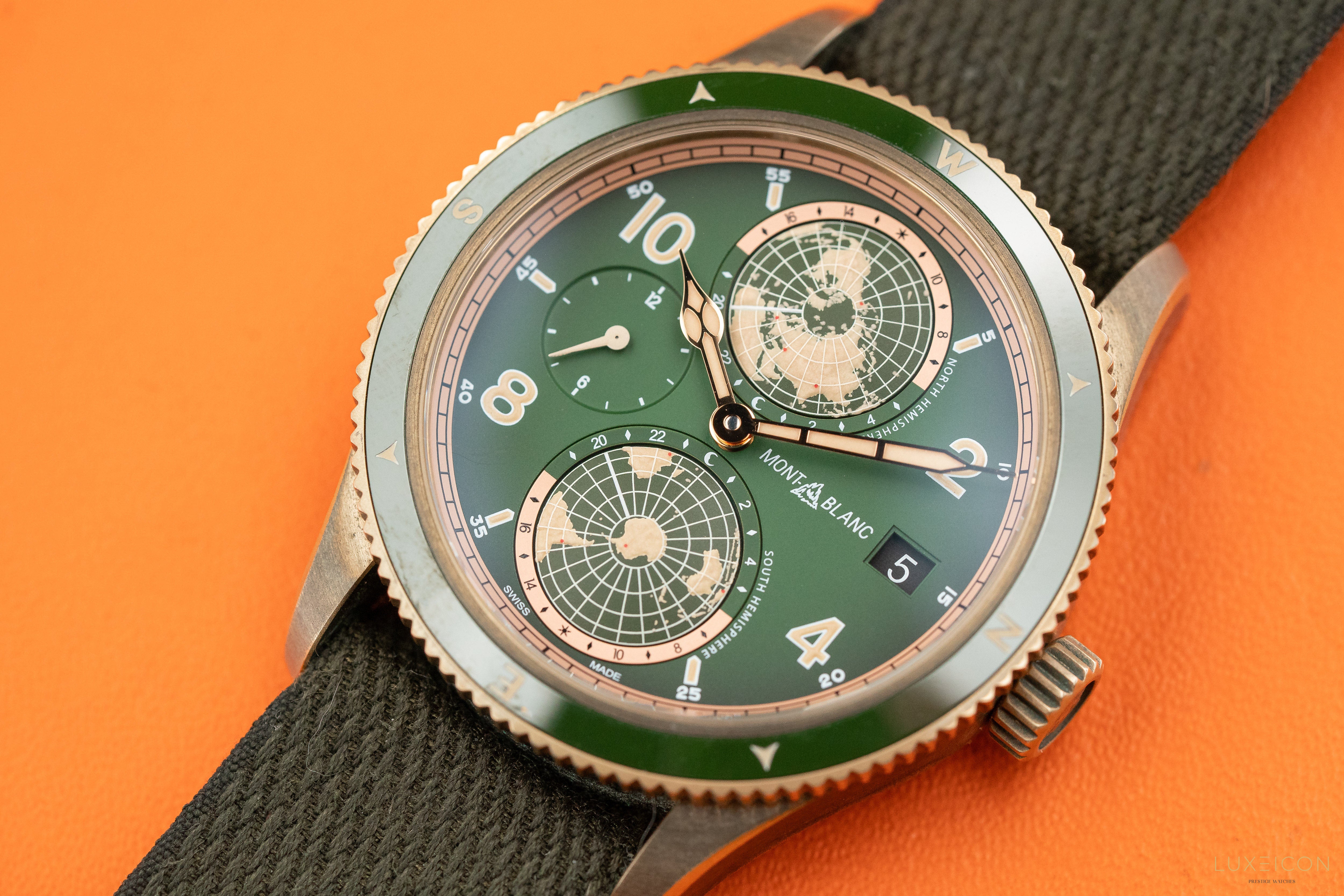 Montblanc 1858 Geosphere Limited Edition Bronze Green 42mm - MB119909