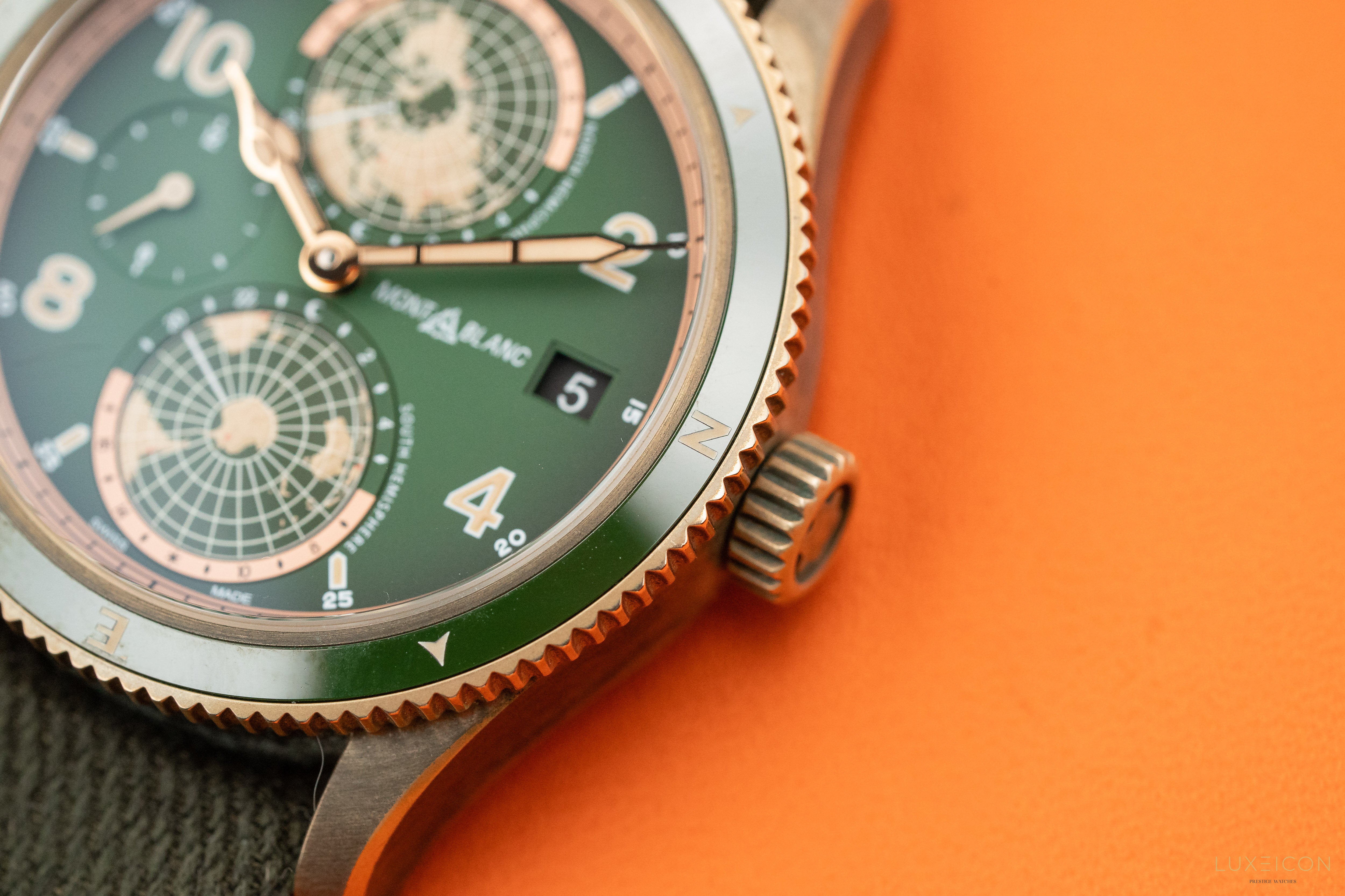 Montblanc 1858 Geosphere Limited Edition Bronze Green 42mm - MB119909