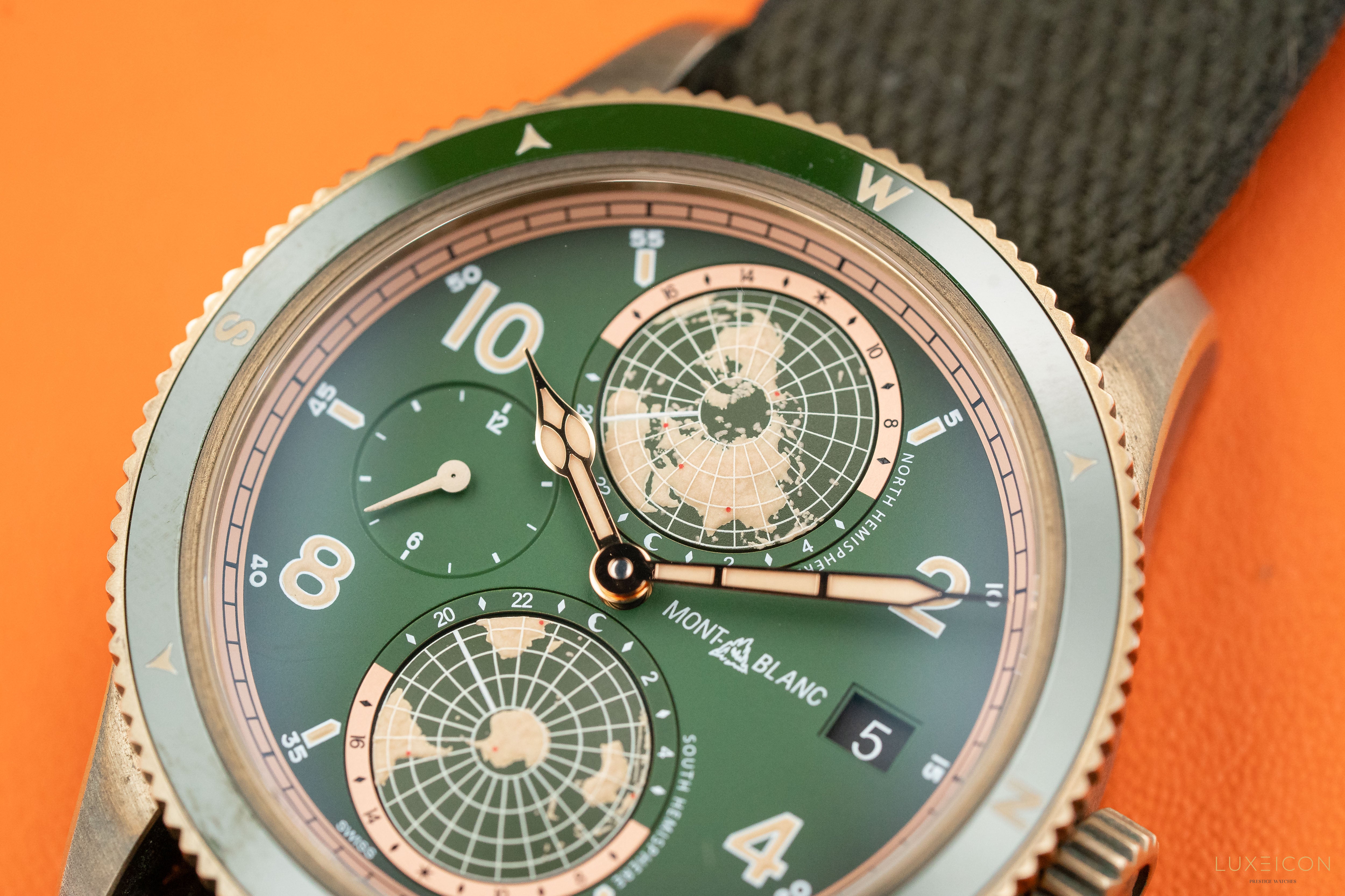 Montblanc 1858 Geosphere Limited Edition Bronze Green 42mm - MB119909