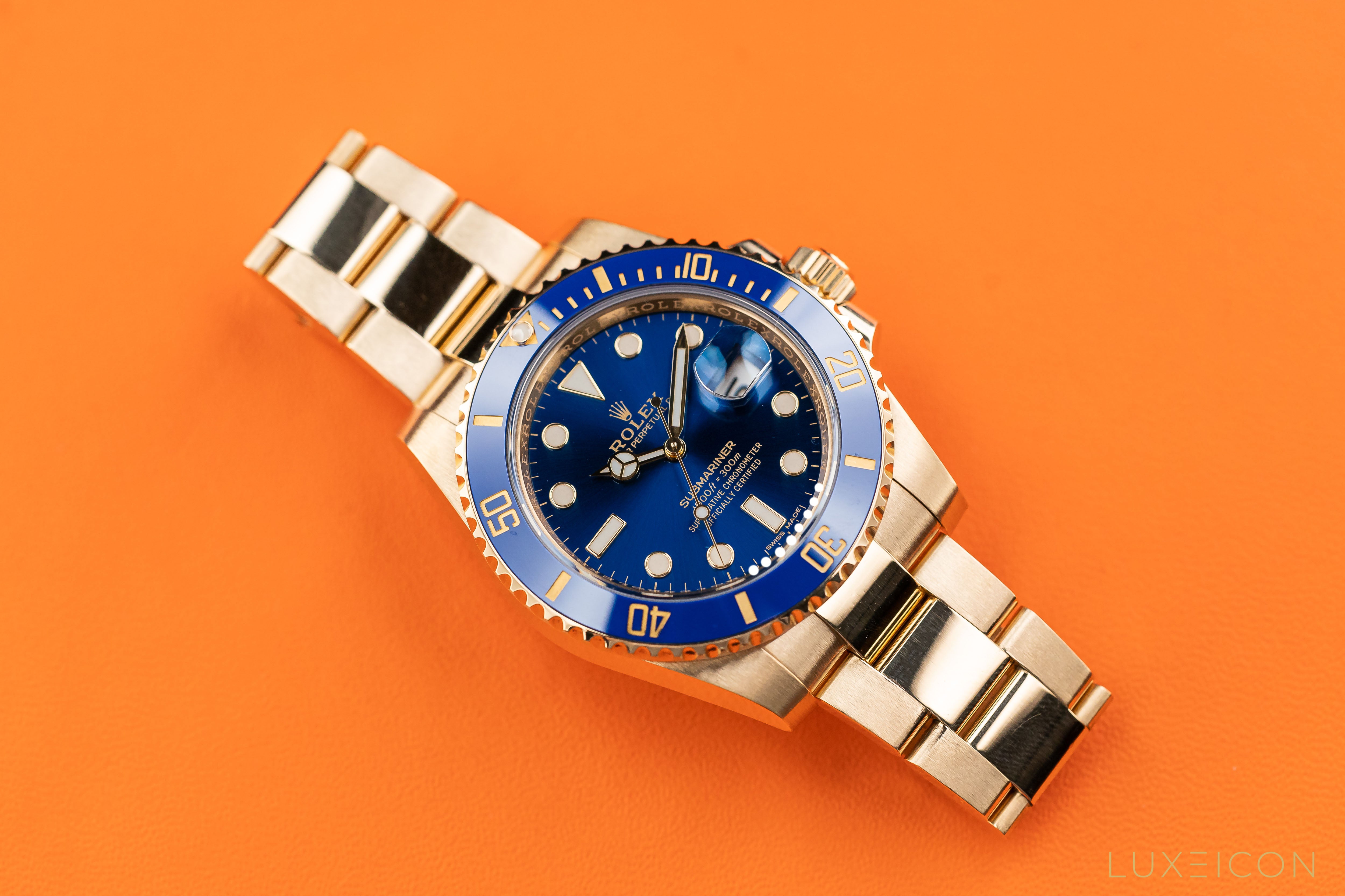 Rolex Submariner Date 40mm Yellow Gold Blue Dial 116618LB