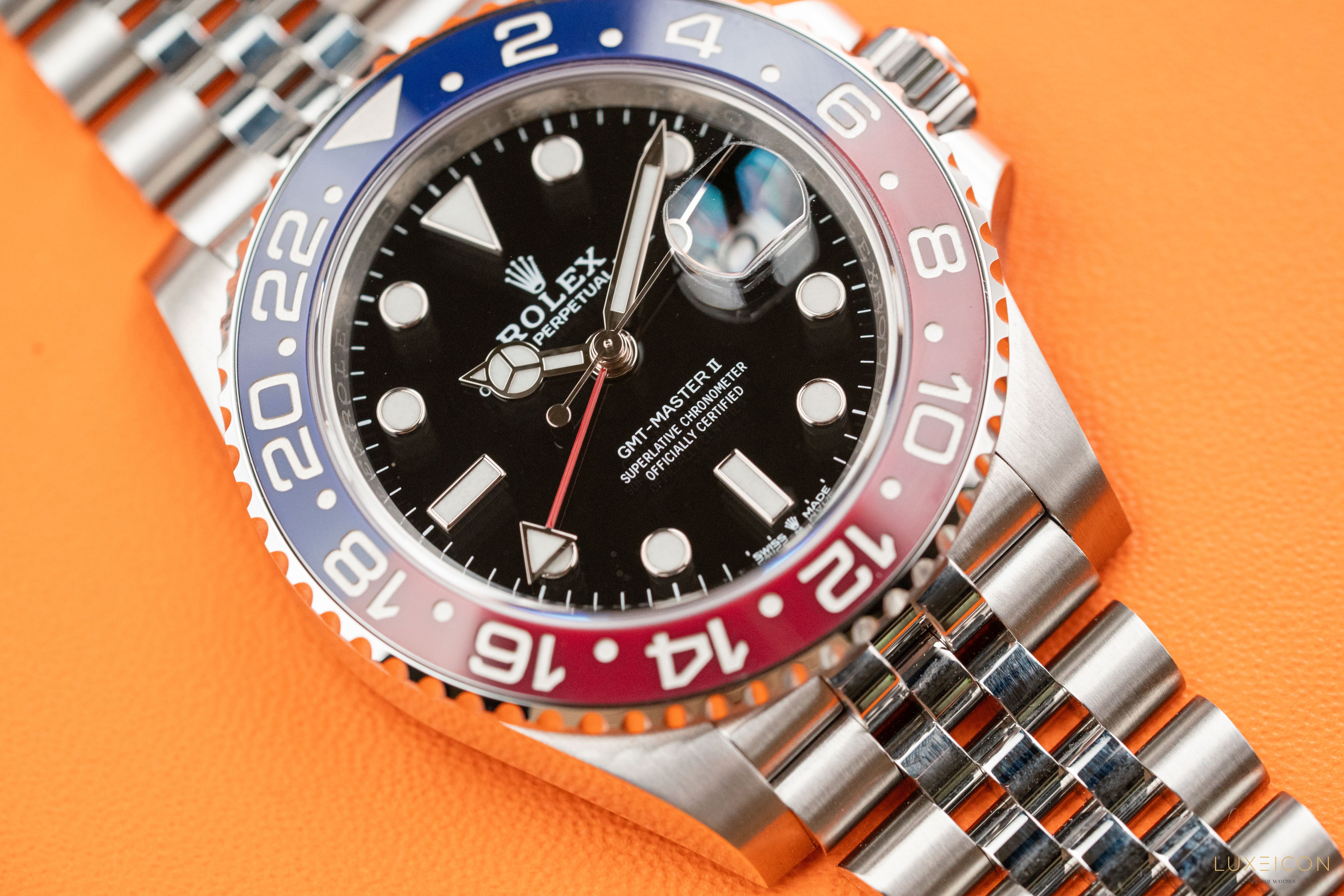 Rolex Gmt-Master II Pepsi 40mm Stainless Steel Jubilee 126710BLRO