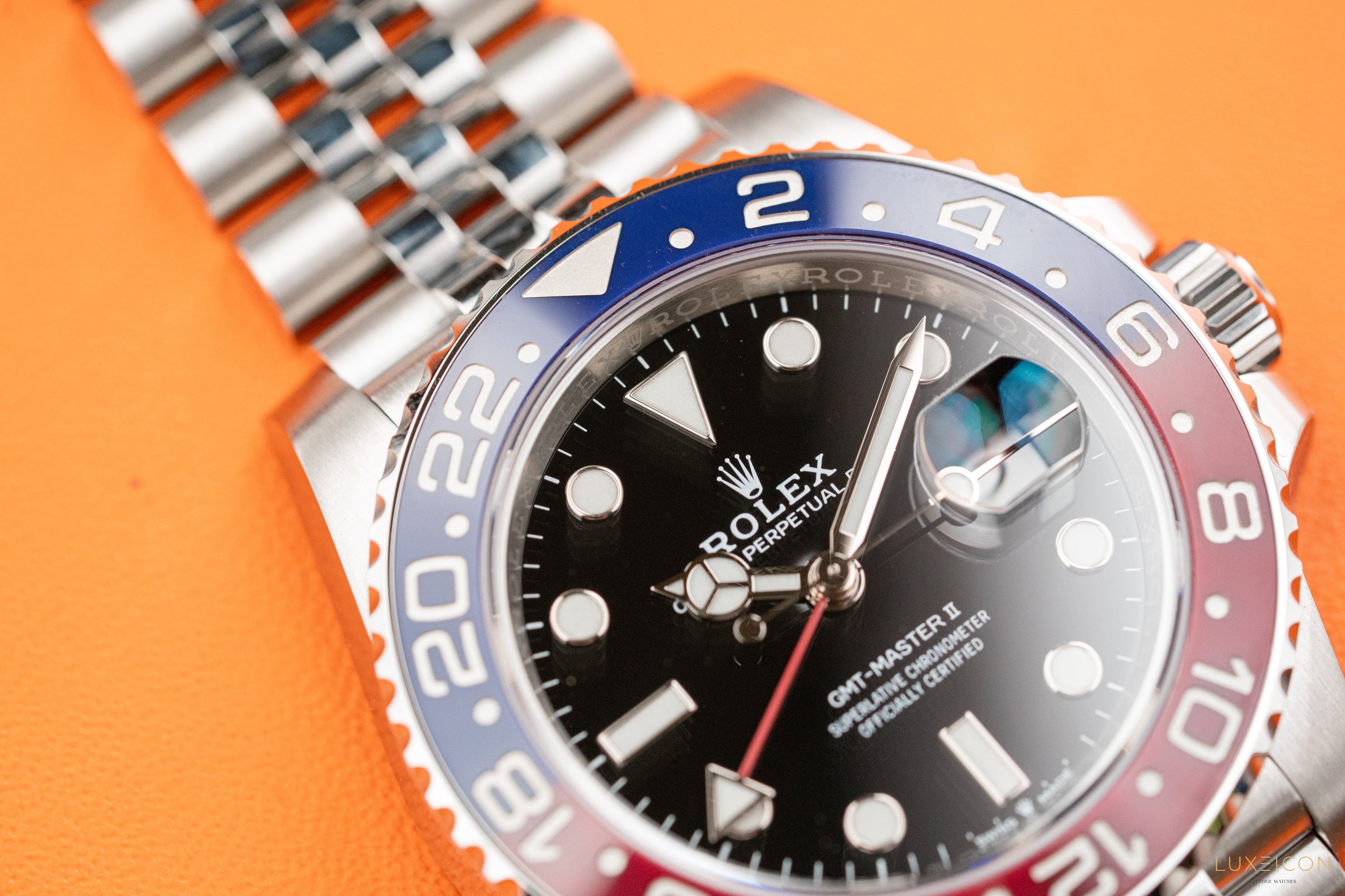 Rolex Gmt-Master II Pepsi 40mm Stainless Steel Jubilee 126710BLRO