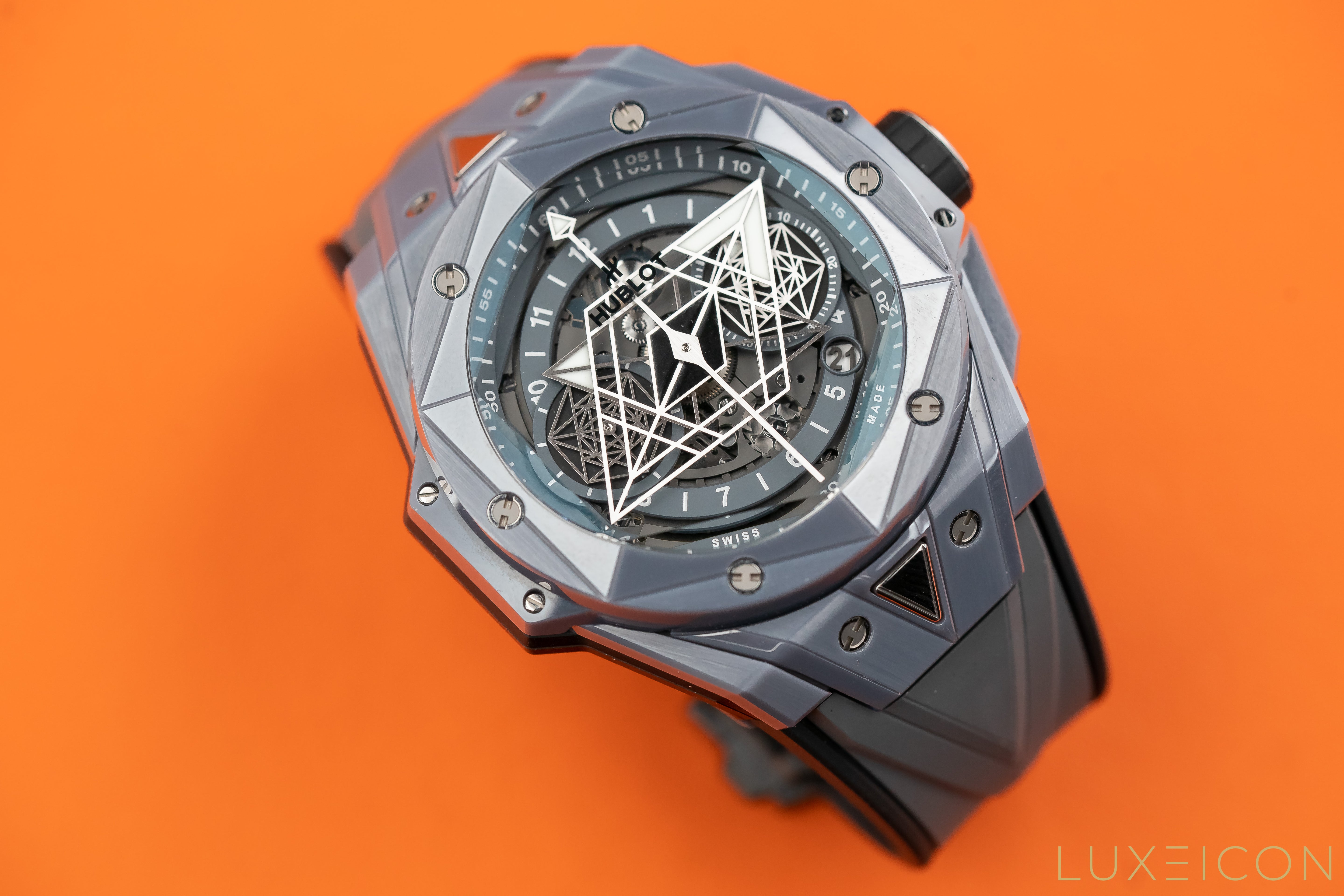 Hublot Big Bang Sang Bleu II Grey Big 45mm Ceramic Limited Edition Ref. 418.FX.8007.RX.MXM21