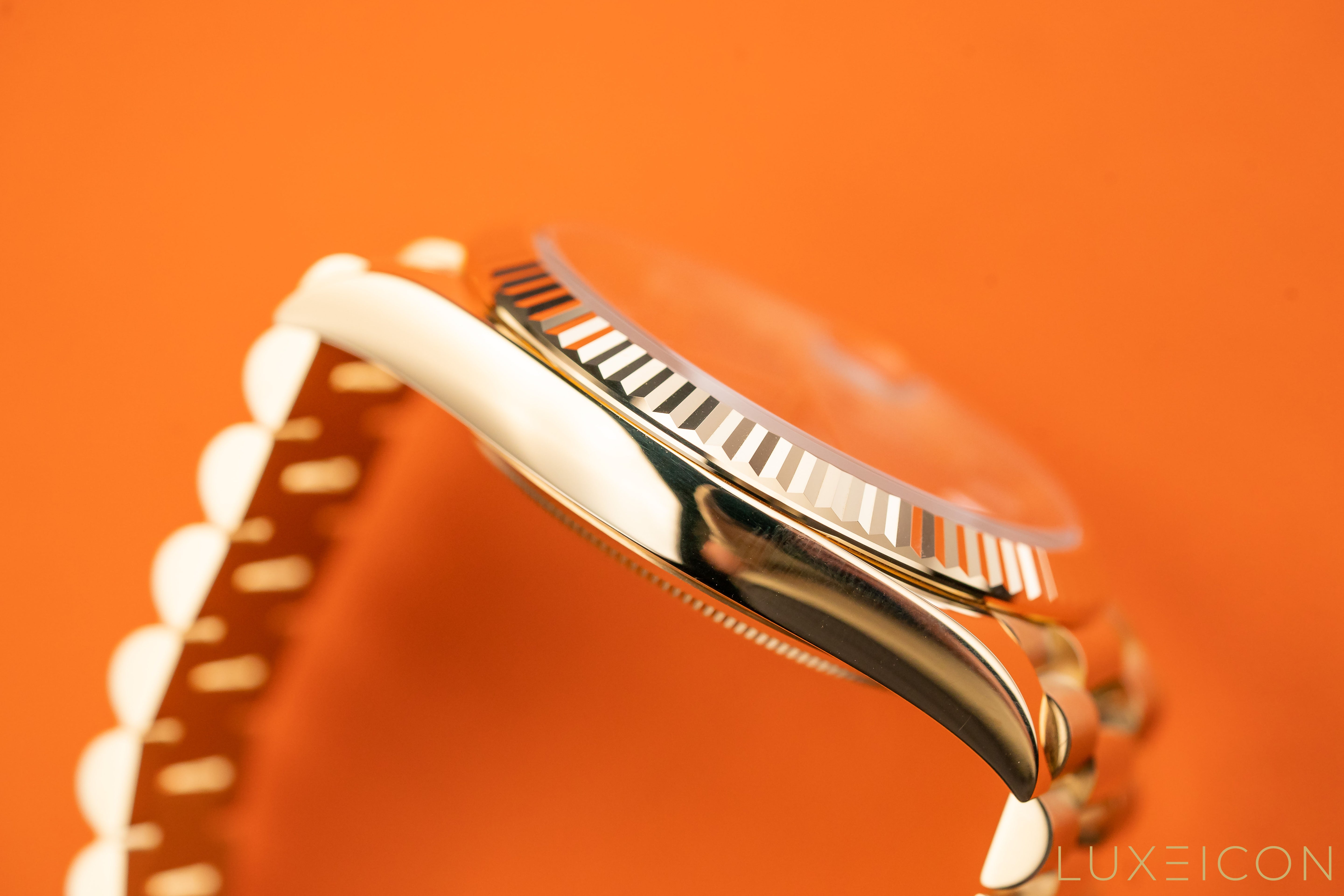 Rolex Day-Date Yellow Gold 40mm Black ONYX Baguette Dial 228238 2025