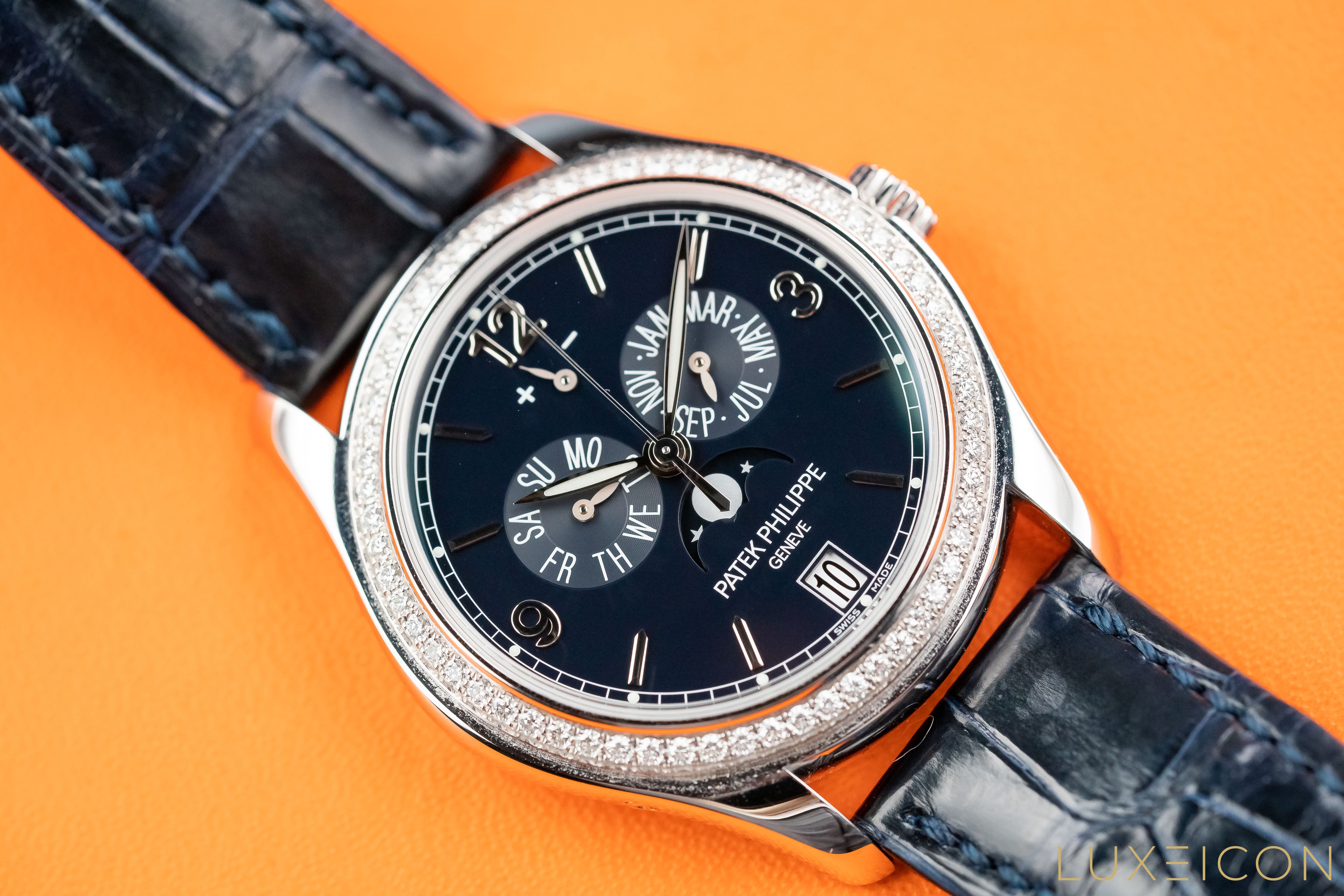 Patek Philippe Annual Calendar 5147G-001 Complications Blue Dial 18kt White Gold