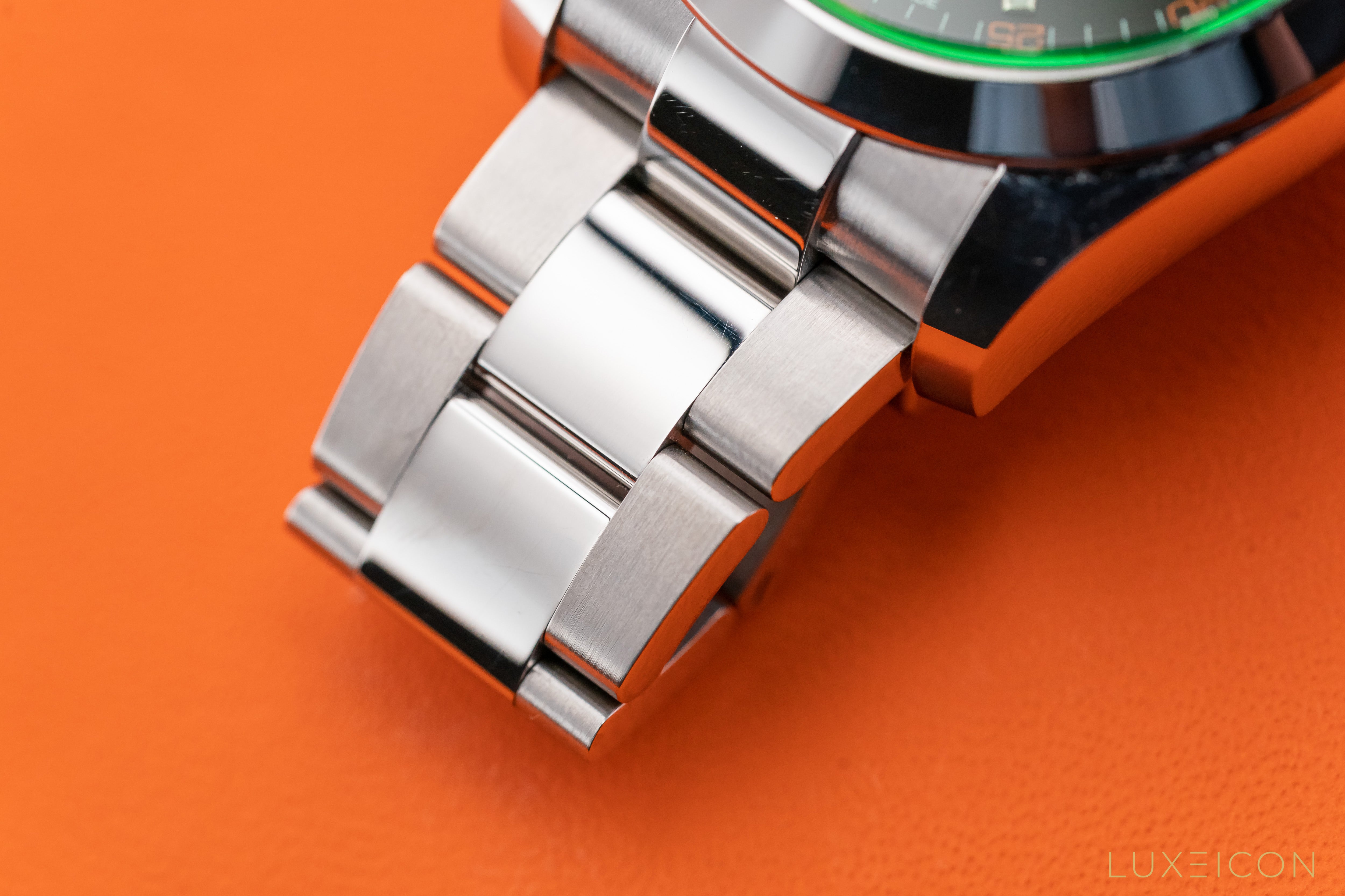Rolex Milgauss 40mm Stainless Steel Green Crystal Black Dial 116400GV 2012