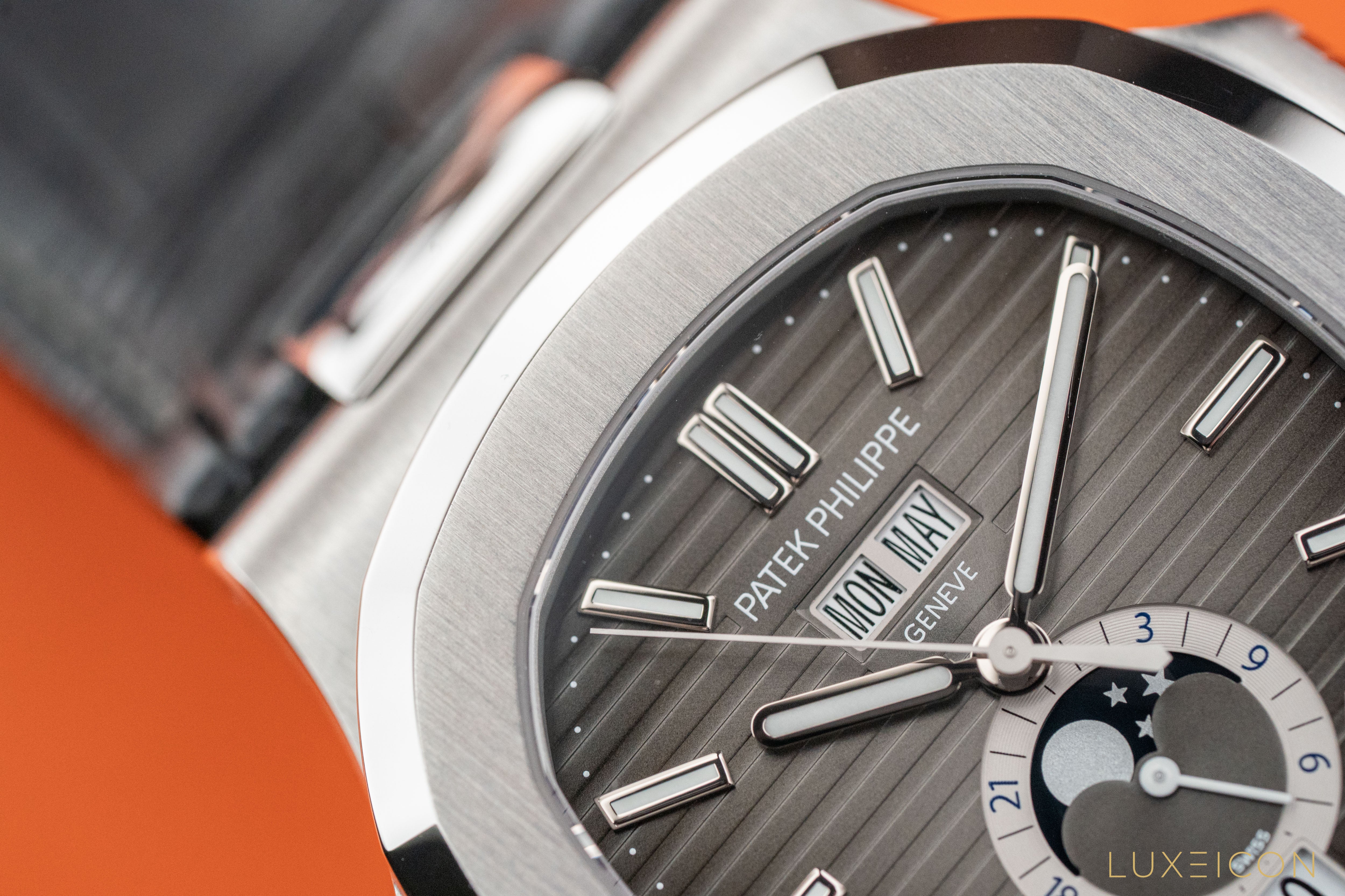 Patek Philippe Nautilus Stainless Steel Annual Calendar Moon Phases 5726A-001 2022